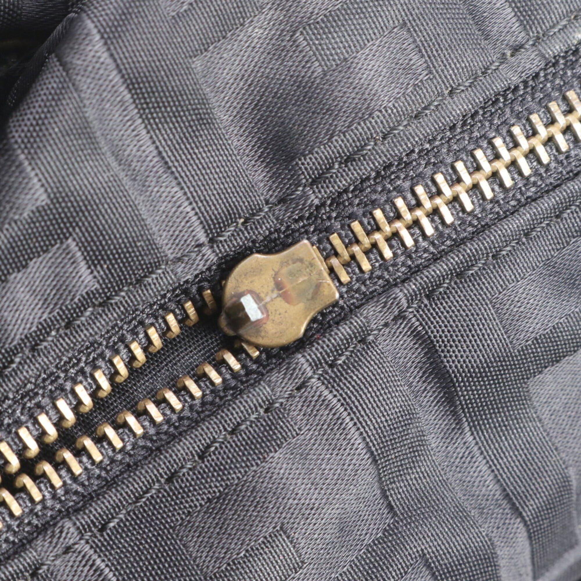 Fendi Black Leather Backpack Shoulder Bag (Pre-Owned)