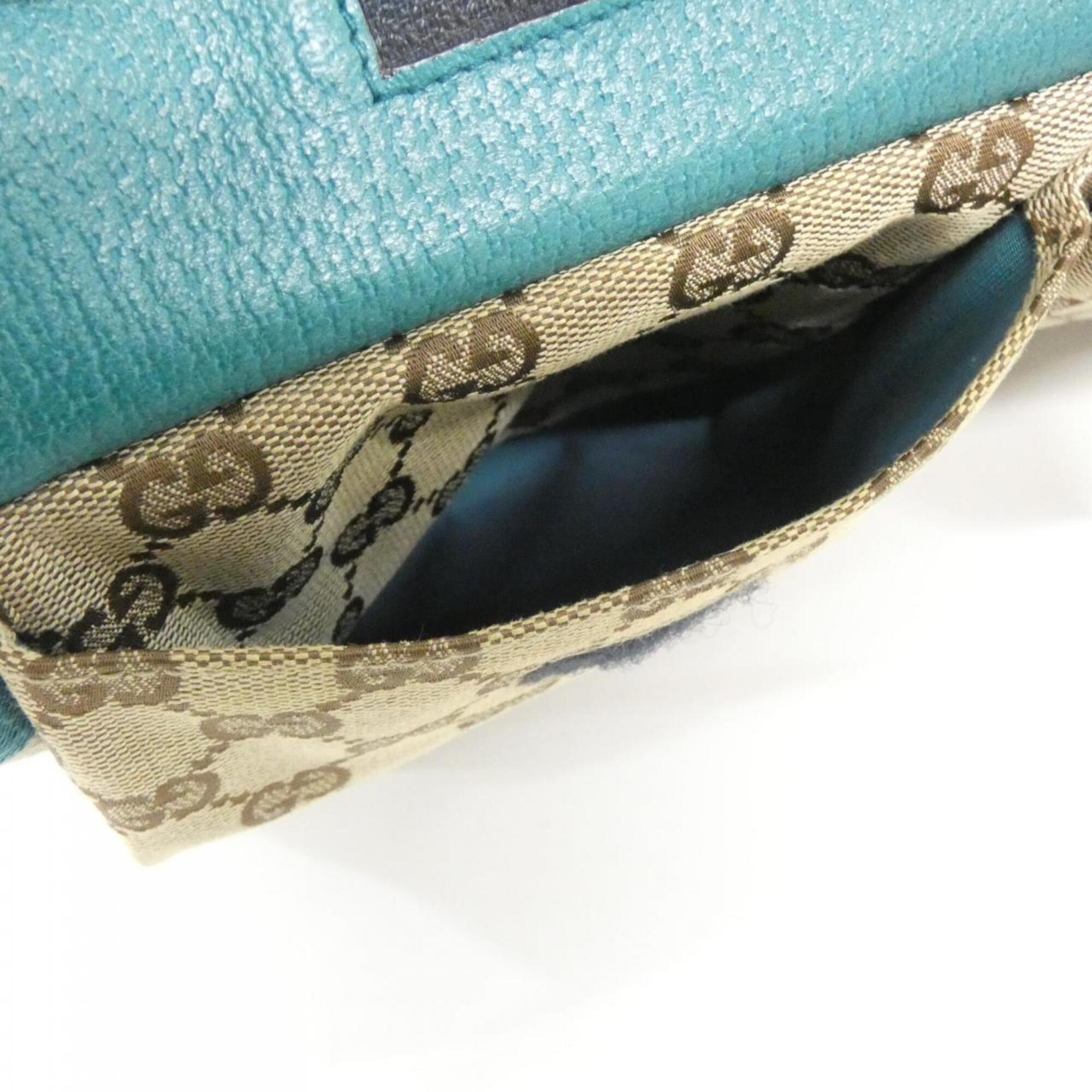 Gucci Beige Blue Gg Canvas Fanny Pack (Pre-Owned)