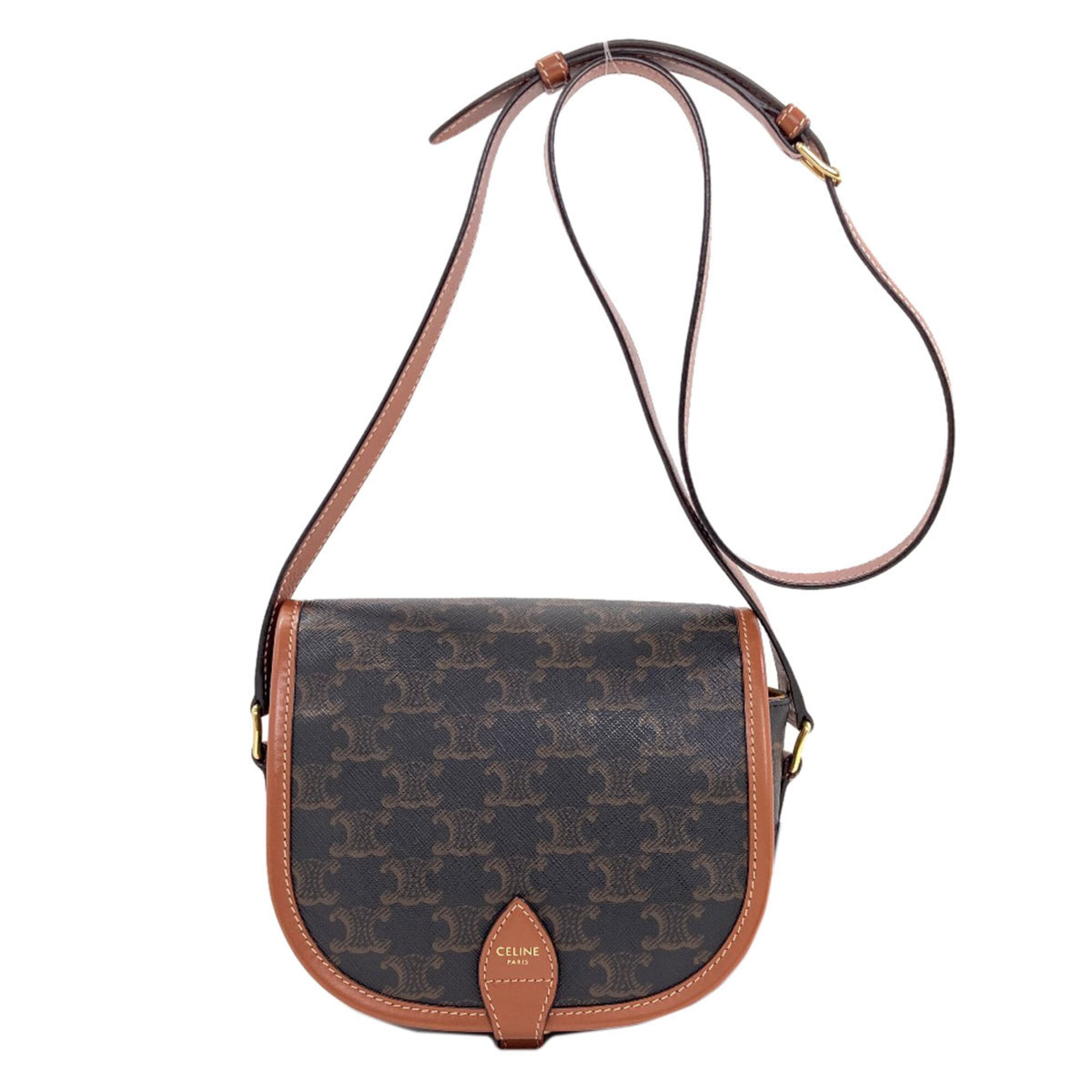 Celine Brown Pvc Shoulder Bag (Pre-Owned)