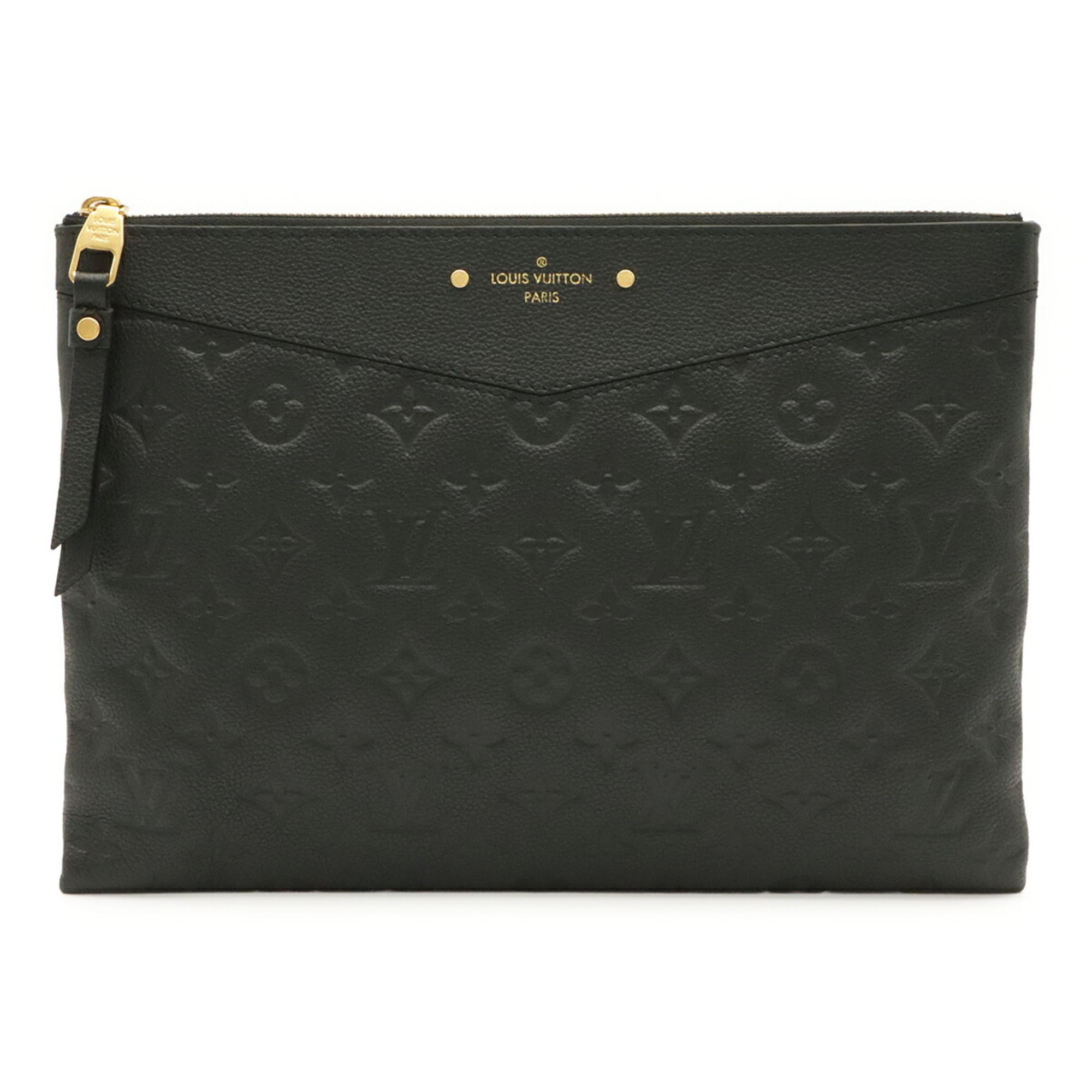 Louis Vuitton Black Monogram Noir Monogram Empreinte Clutch Bag Pouch (Pre-Owned)