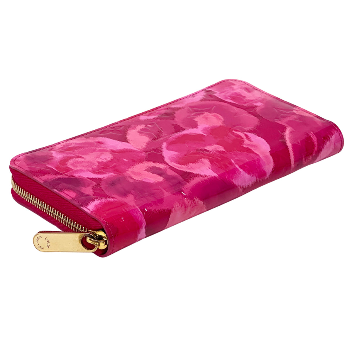 Louis Vuitton Indian Rose Pink Monogram Vernis Long Wallet (Bi-Fold) (Pre-Owned)