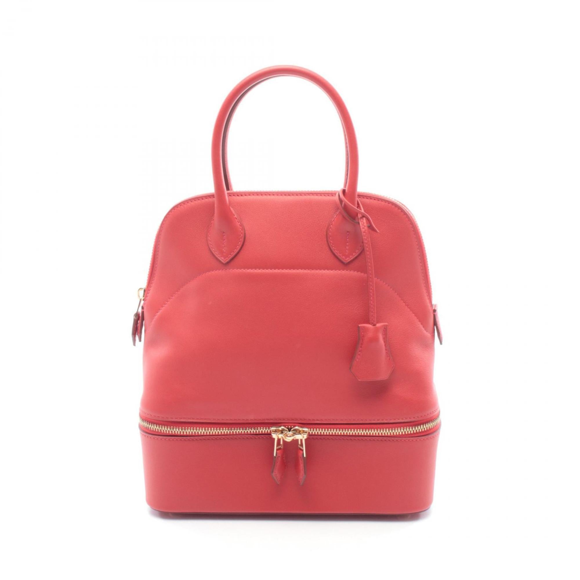 Hermes Red Color Swift Leather Handbag (Pre-Owned)