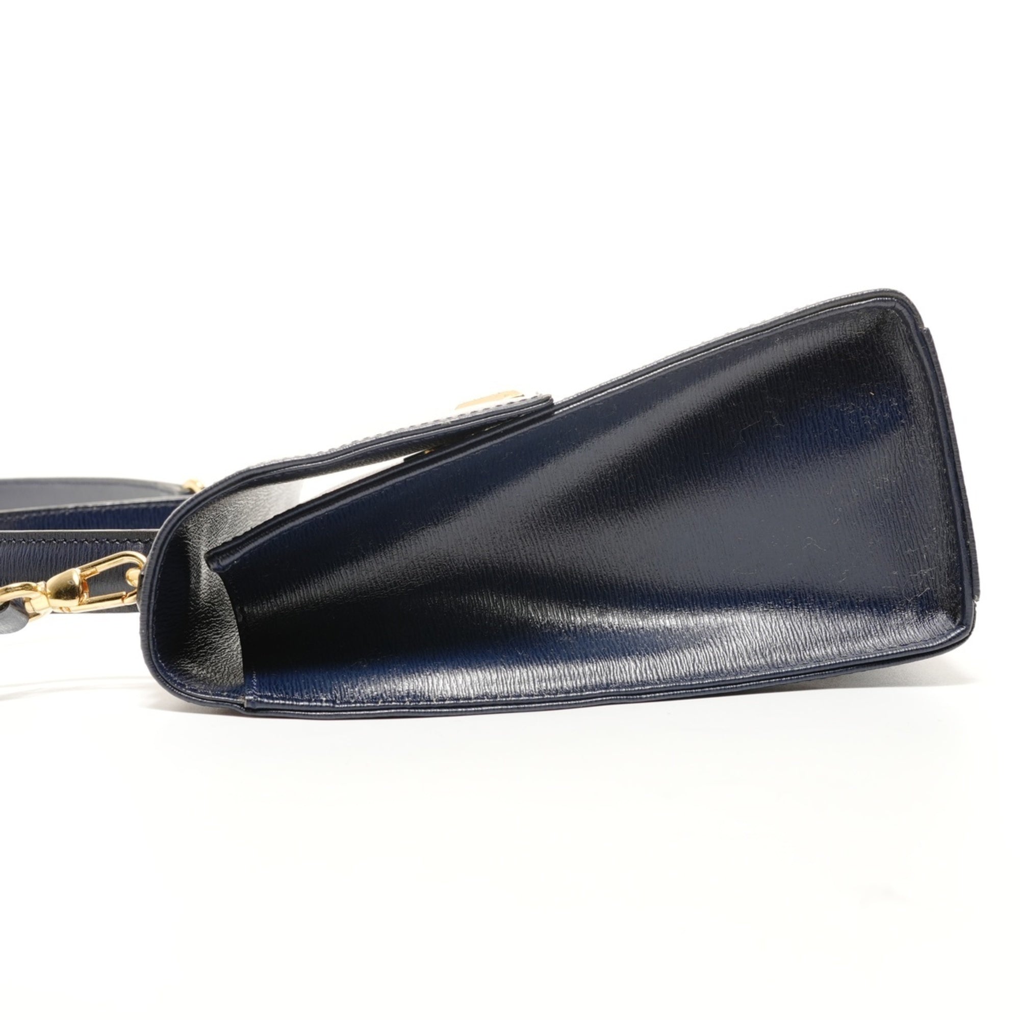 Christian Dior Navy Leather Handbag (Pre-Owned)