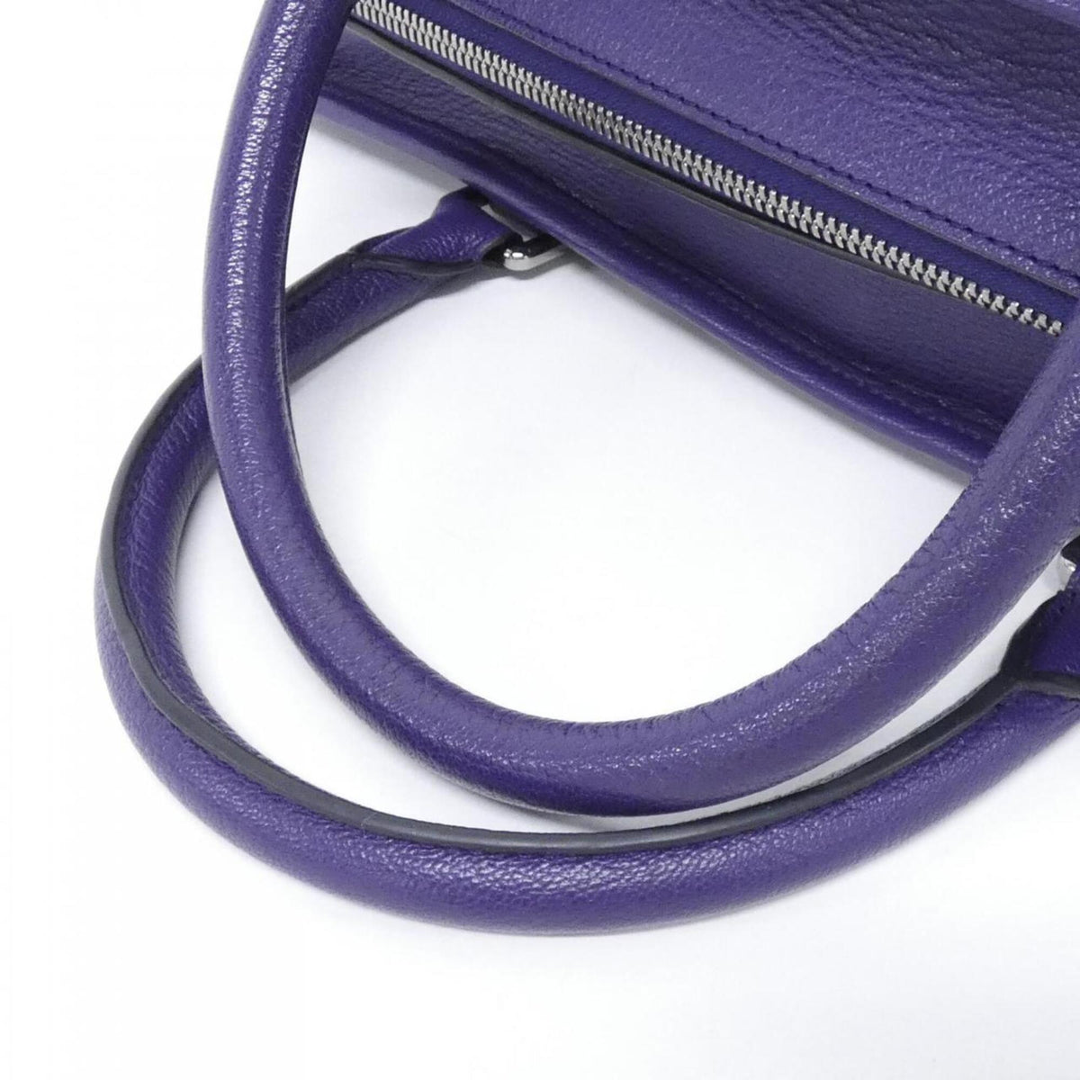 Loewe Purple Leather Handbag (Pre-Owned)