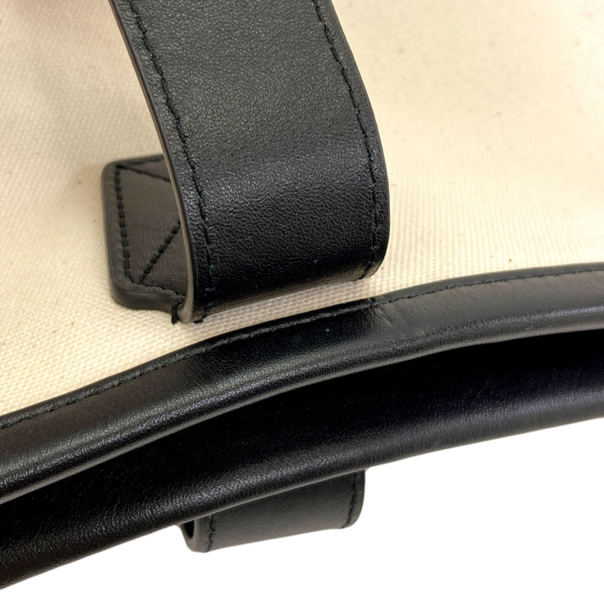 Balenciaga Black White Canvas Tote Bag (Pre-Owned)