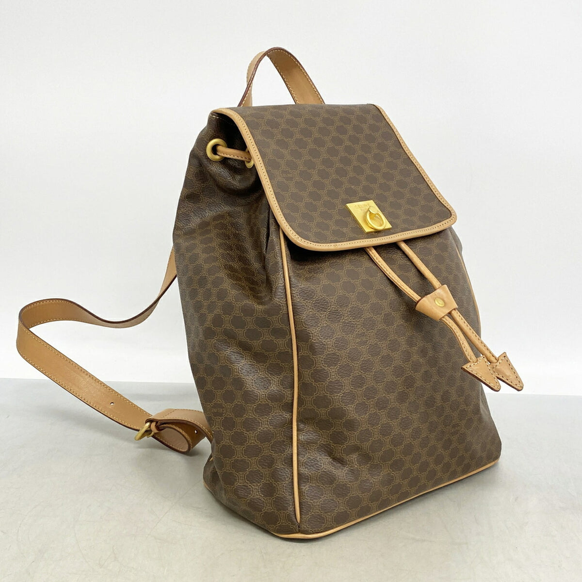 Celine Brown Pvc Backpack (Pre-Owned)