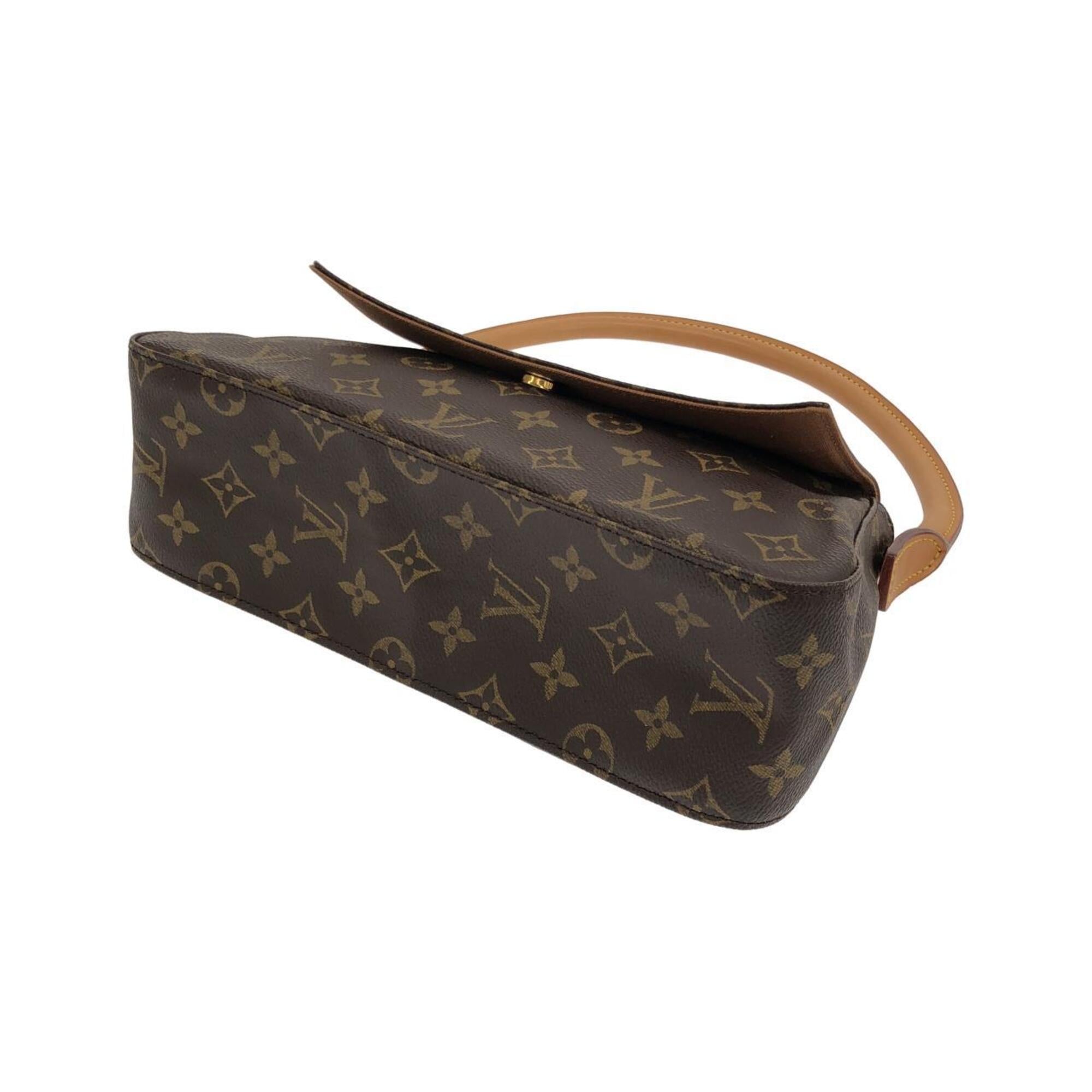 Louis Vuitton Marron Coated Canvas Shoulder Bag (Pre-Owned)