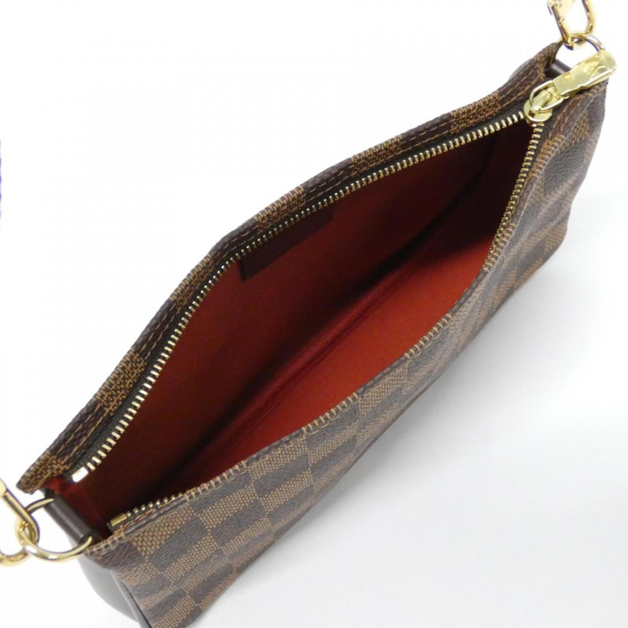 Louis Vuitton Brown Coated Canvas Pouch (Pre-Owned)