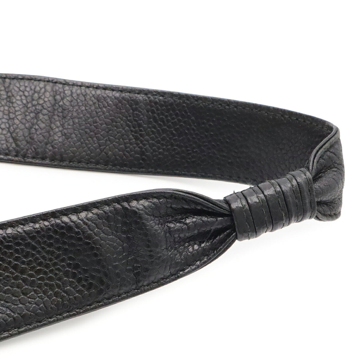 Chanel Black Grained Calfskin Shoulder Bag (Pre-Owned)