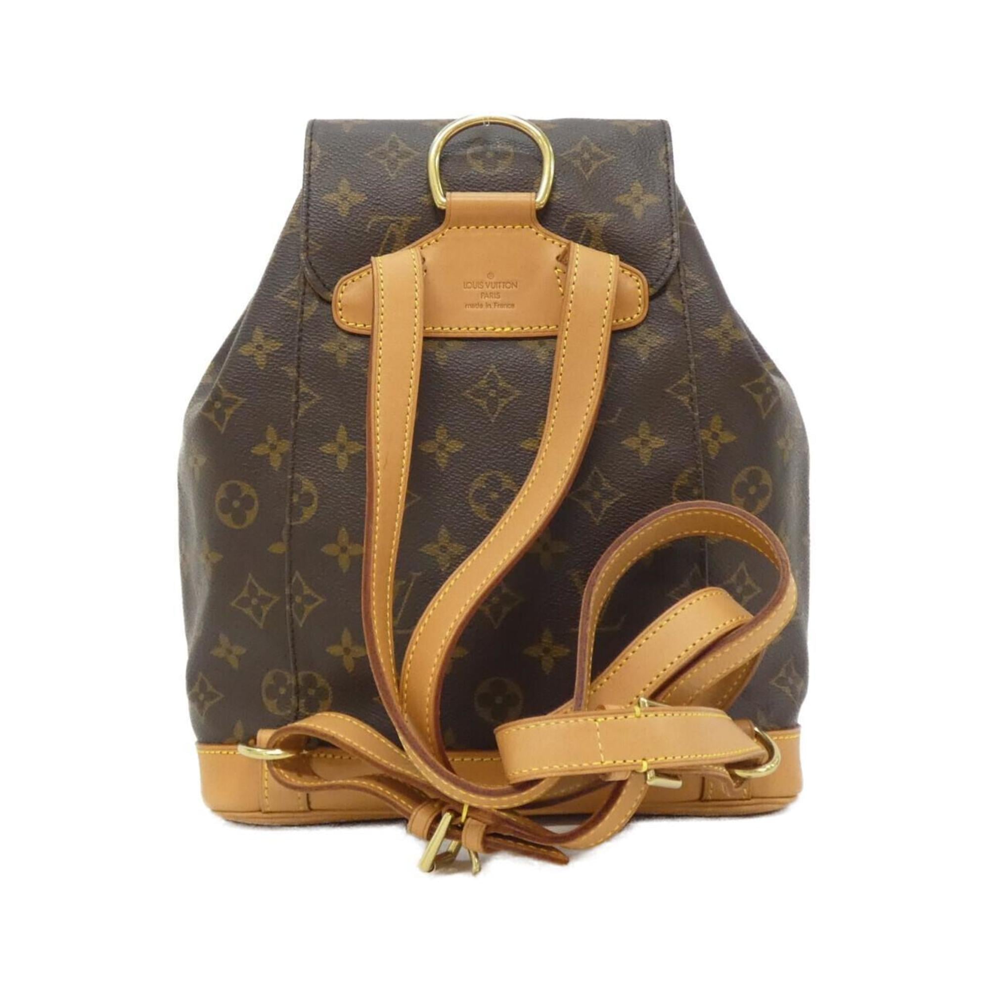Louis Vuitton Monogram Marron Coated Canvas Backpack (Pre-Owned)