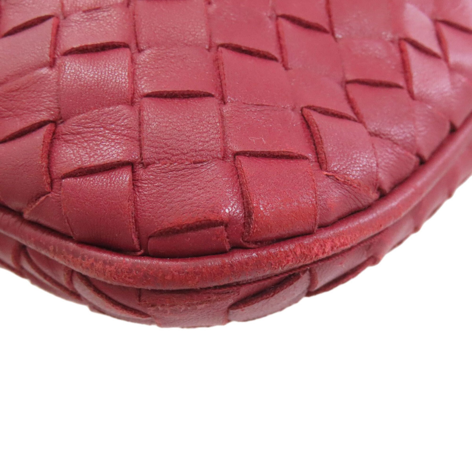 Bottega Veneta Red Color Leather Tote Bag (Pre-Owned)