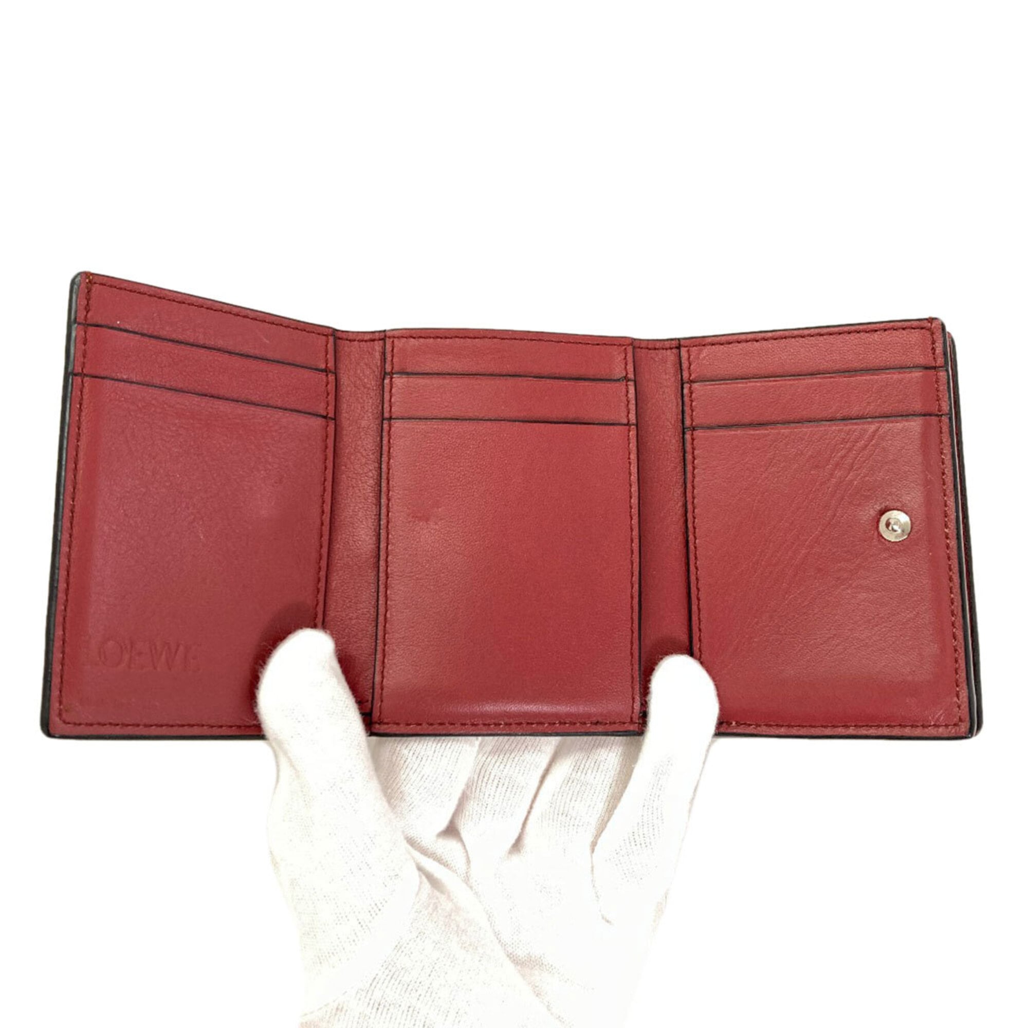 Loewe Brown Leather Wallet (Tri-Fold) (Pre-Owned)