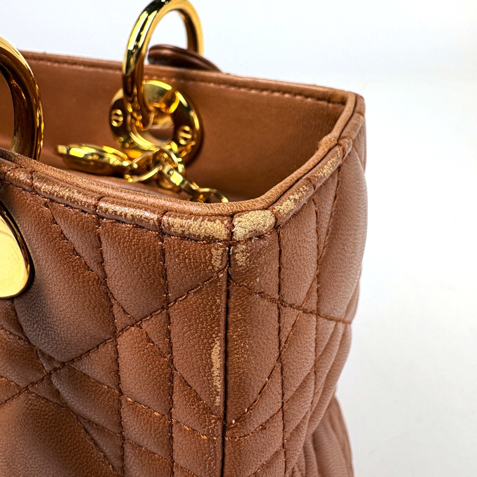 Christian Dior Brown Leather Handbag (Pre-Owned)