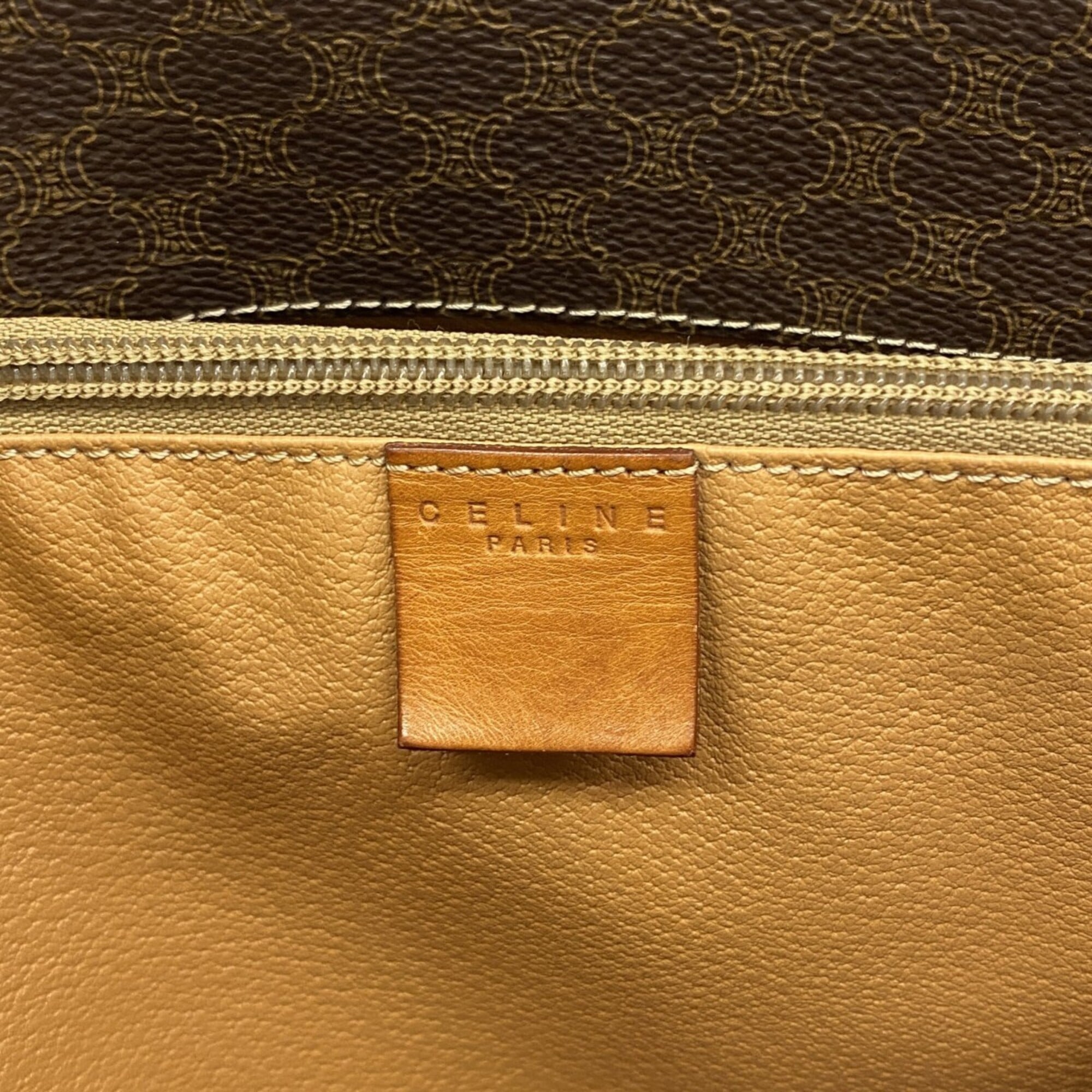 Celine Brown Pvc Tote Bag (Pre-Owned)