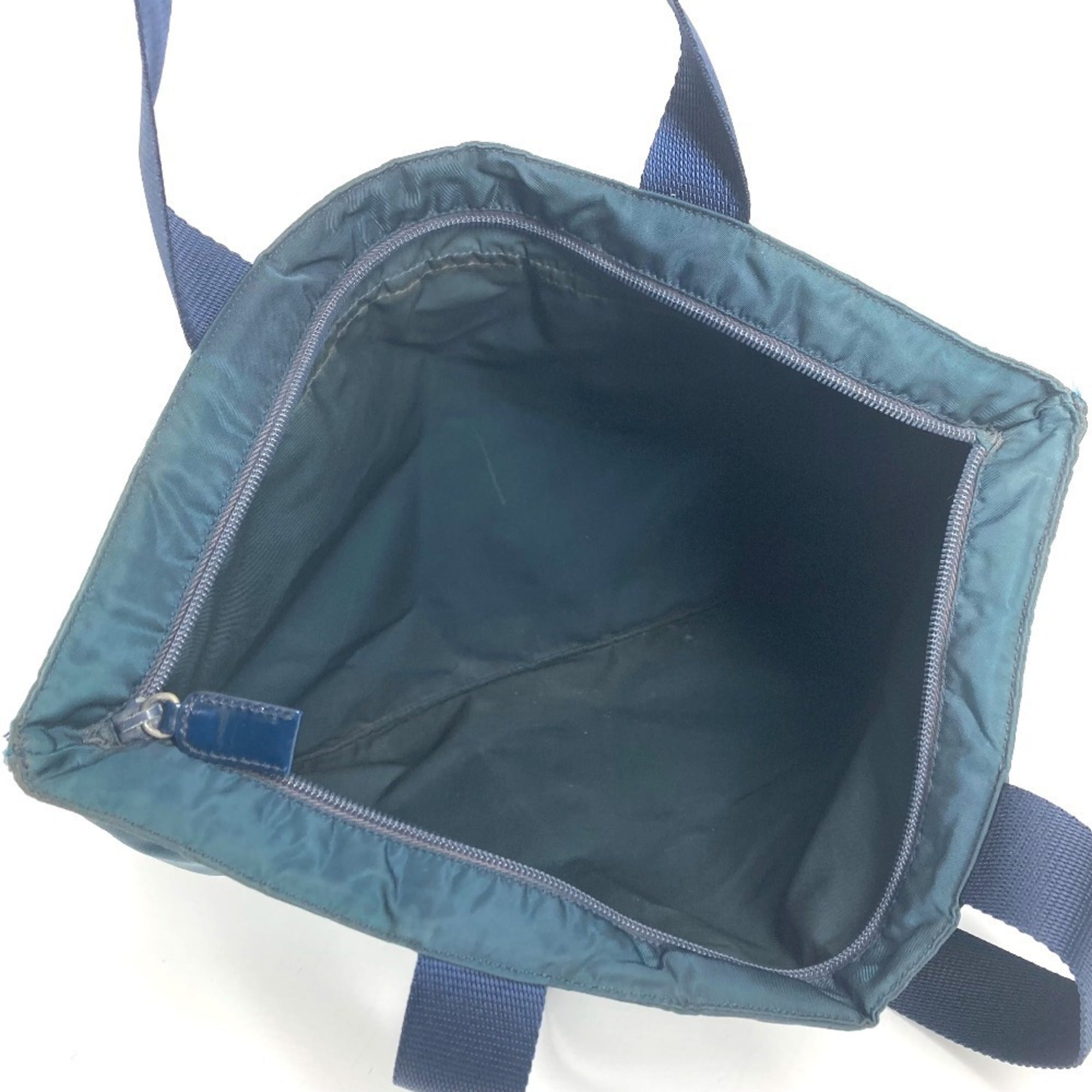 Prada Blue Nylon Shoulder Bag (Pre-Owned)
