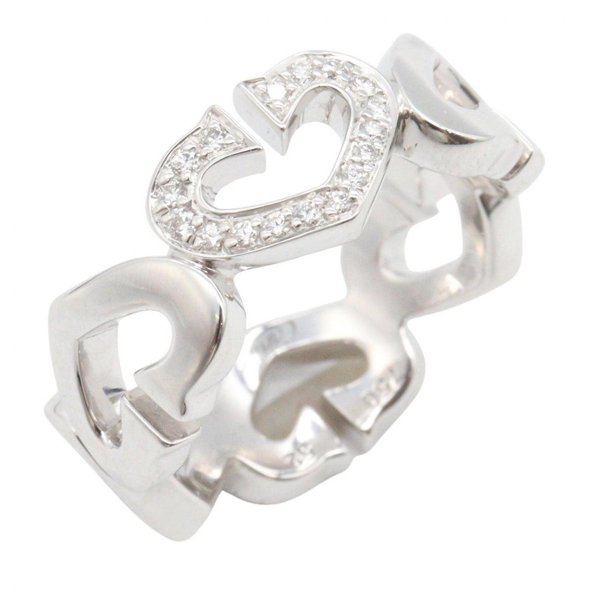Cartier Clear White White Gold (18K) Band Ring (Pre-Owned)