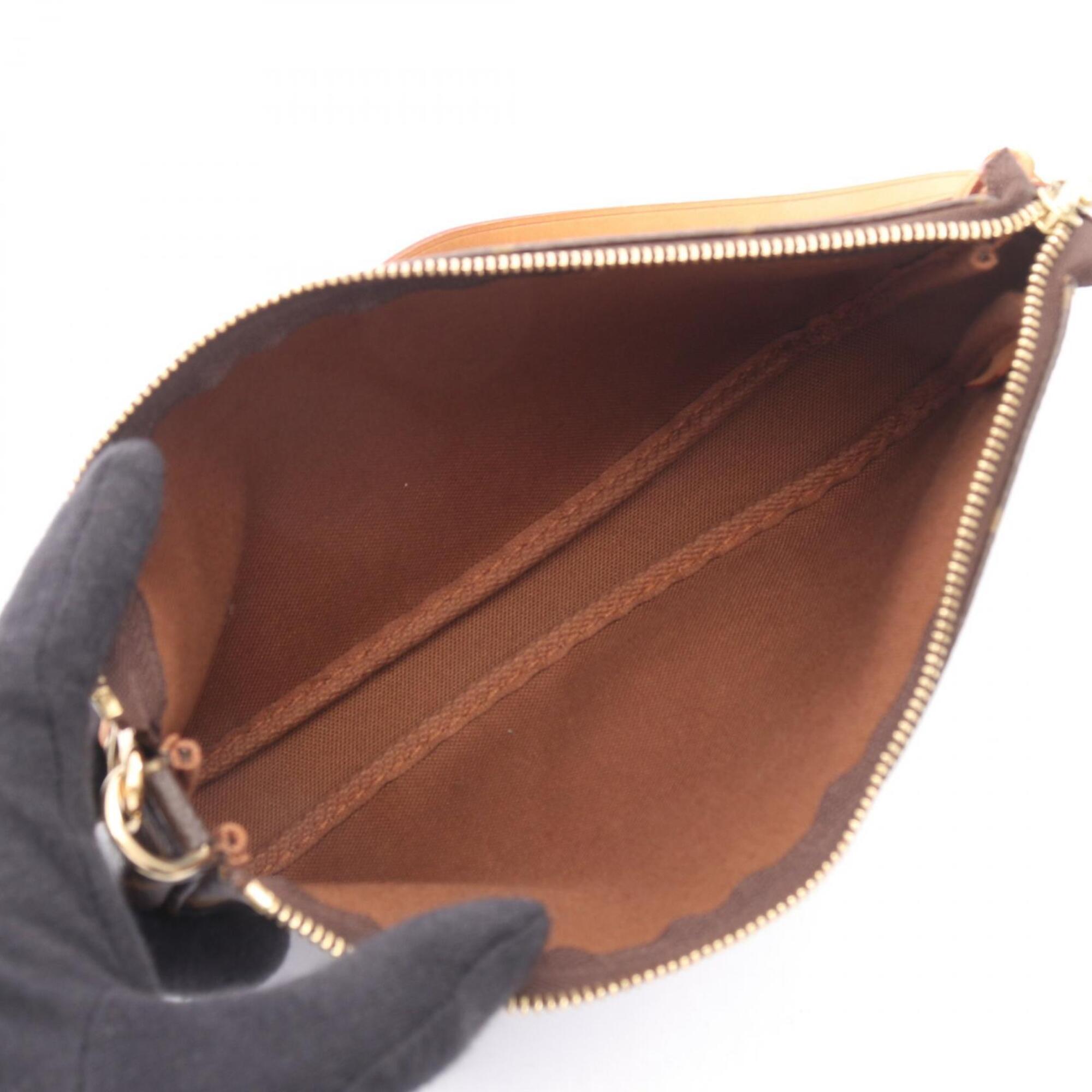 Louis Vuitton Brown Coated Canvas Leather Handbag (Pre-Owned)