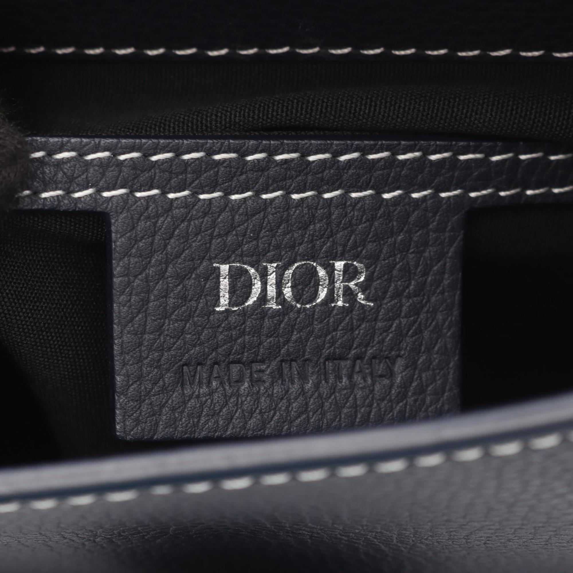 Christian Dior Navy Leather Backpack (Pre-Owned)