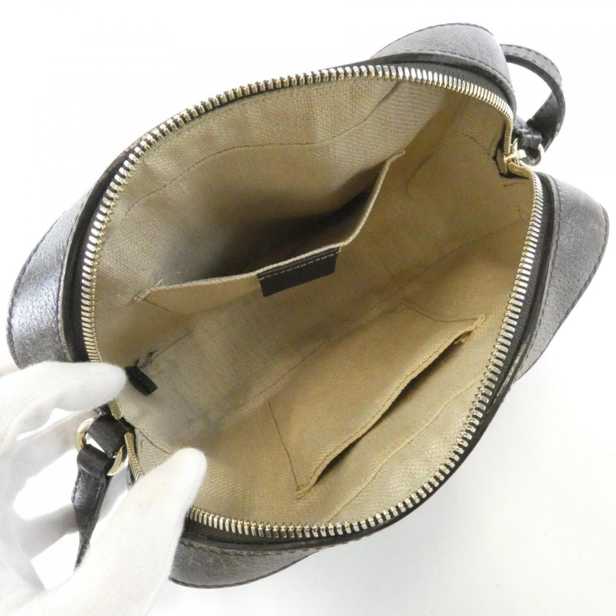 Gucci Beige Brown Gg Canvas Shoulder Bag (Pre-Owned)