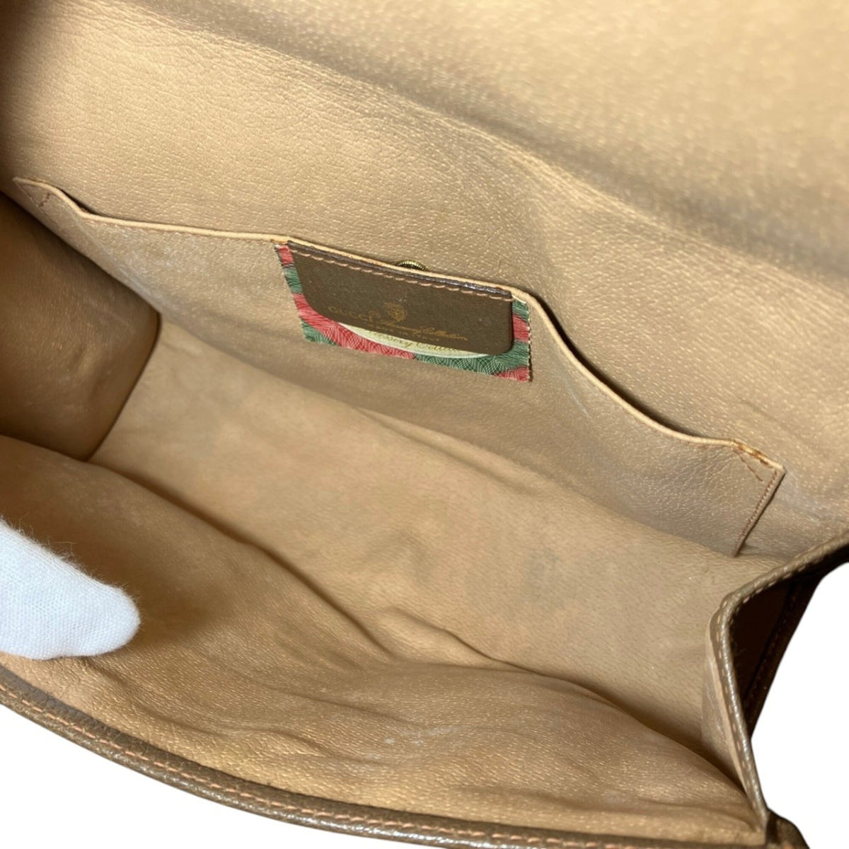 Gucci Beige Pvc Leather Clutch Bag (Pre-Owned)