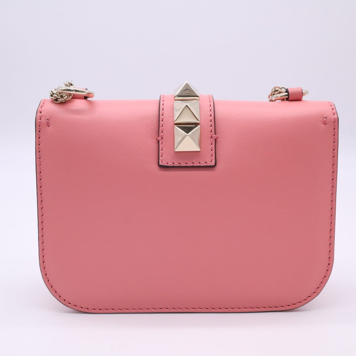 Valentino Pink Leather Shoulder Bag (Pre-Owned)