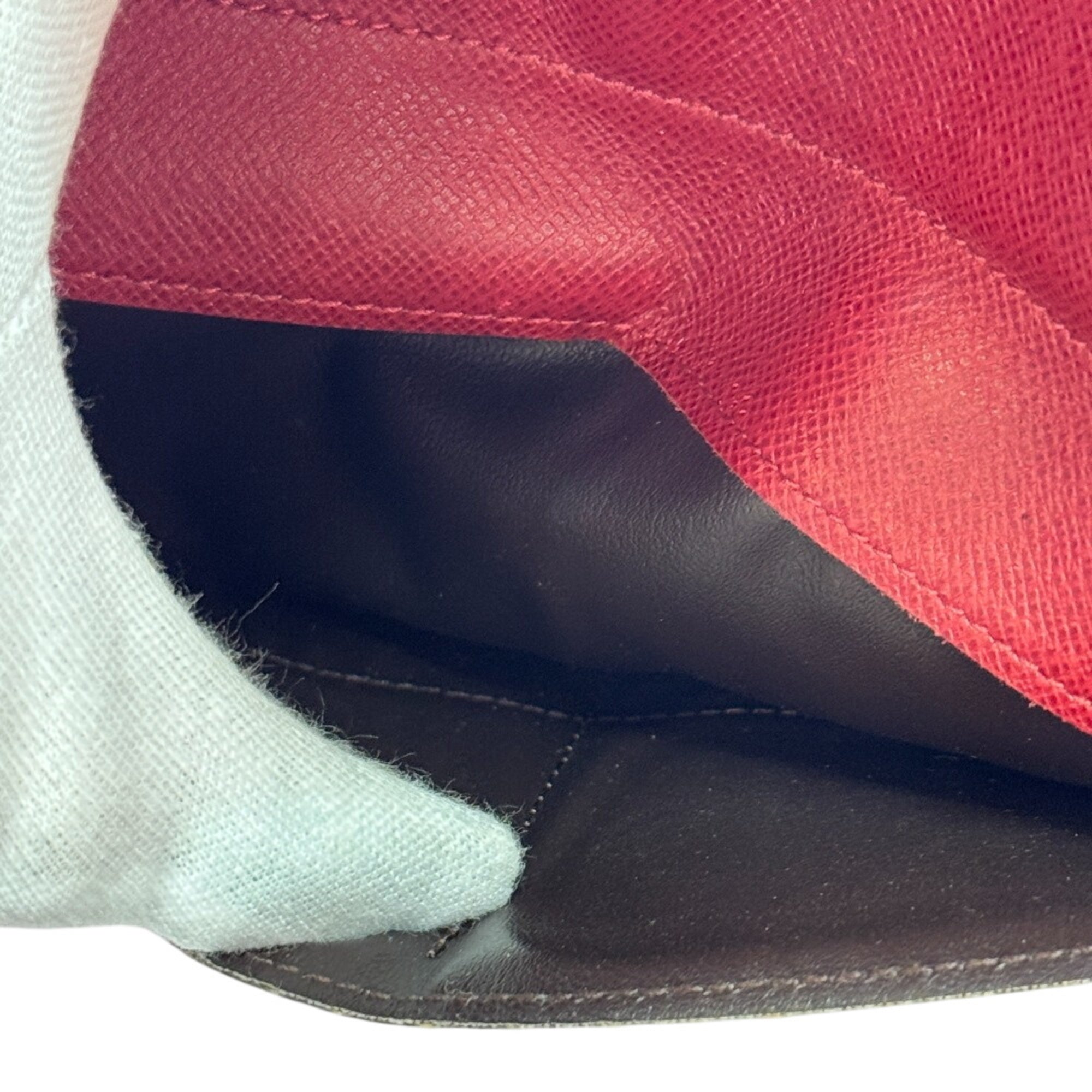 Louis Vuitton Monogram Brown Monogram Red Color Monogram Long Wallet (Bi-Fold) (Pre-Owned)