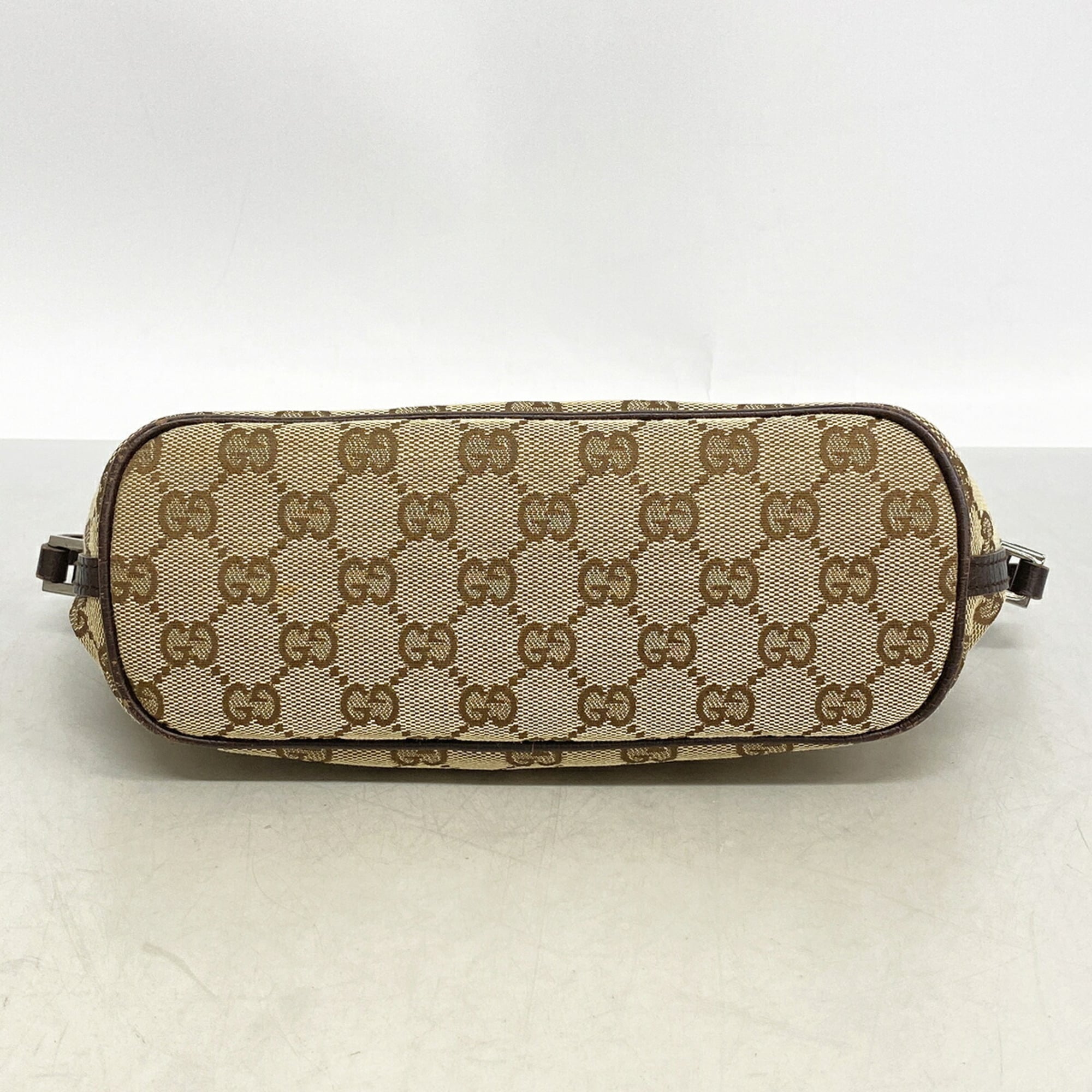Gucci Brown Canvas Handbag (Pre-Owned)
