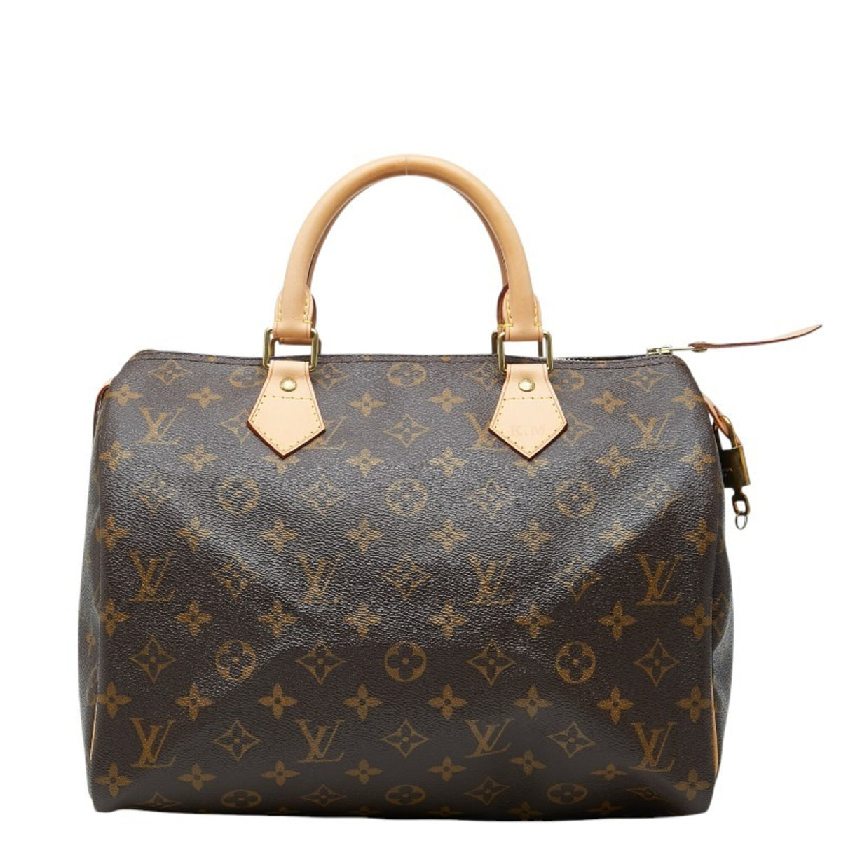 Louis Vuitton Brown Pvc Leather Boston Bag Handbag (Pre-Owned)