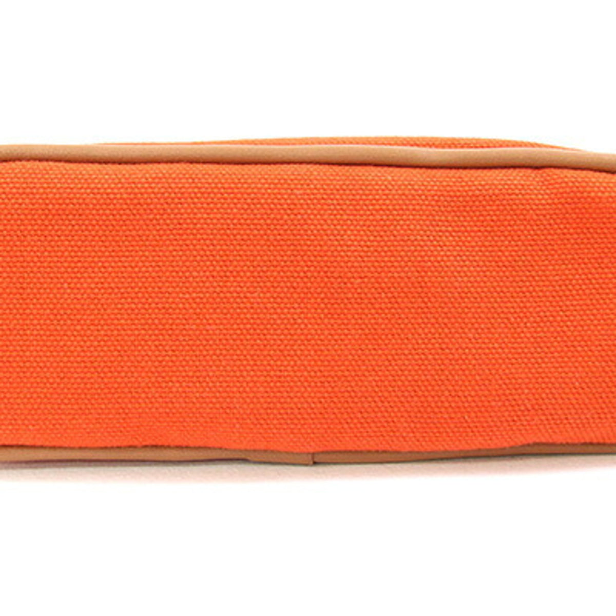 Hermes Orange Cotton Canvas Handbag Pouch (Pre-Owned)