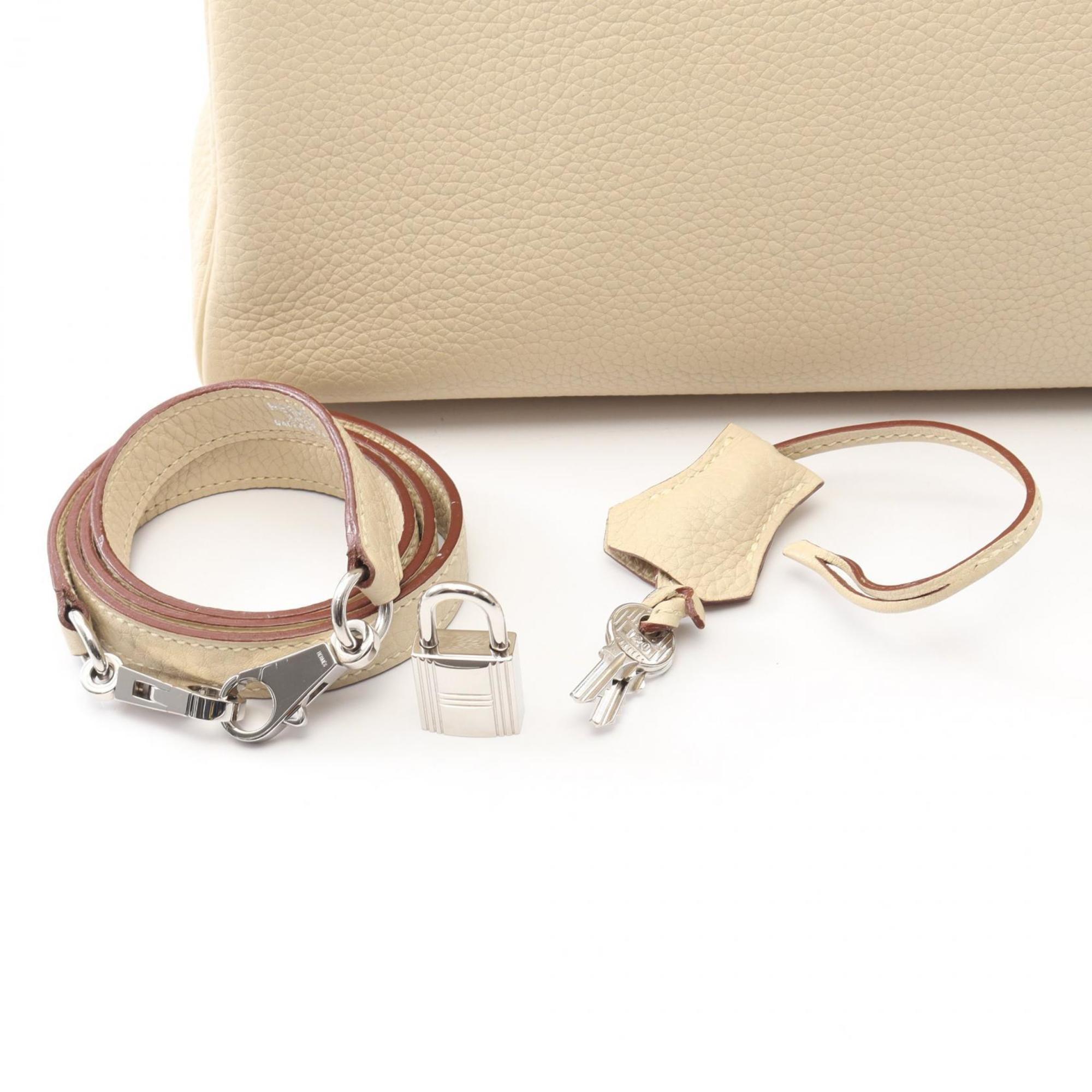 Hermes Beige Parchemin Leather Handbag (Pre-Owned)