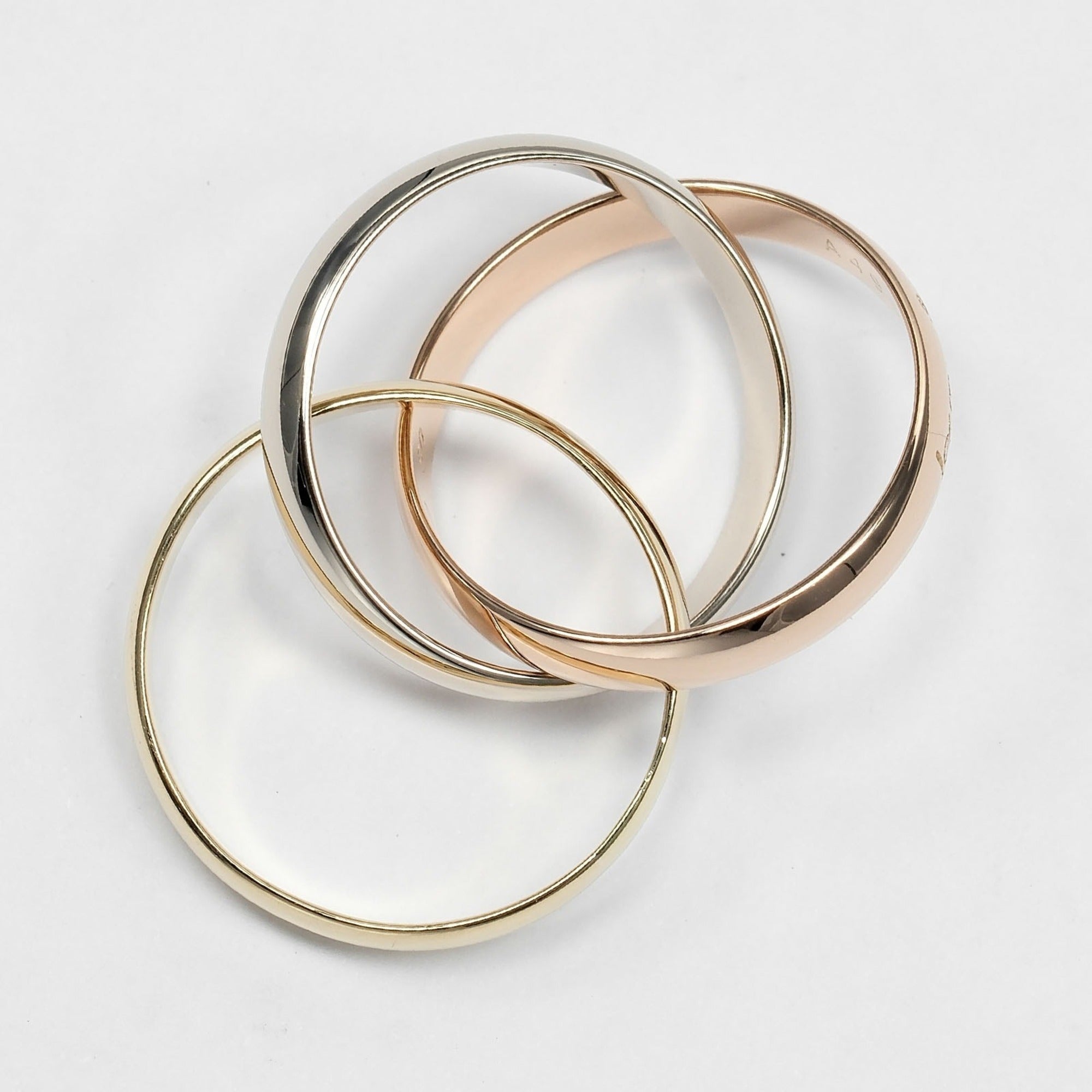 Cartier Pink Gold White Gold Yellow Gold Yellow Gold (18K) Pink Gold (18K) White Gold (18K) Band Ring (Pre-Owned)