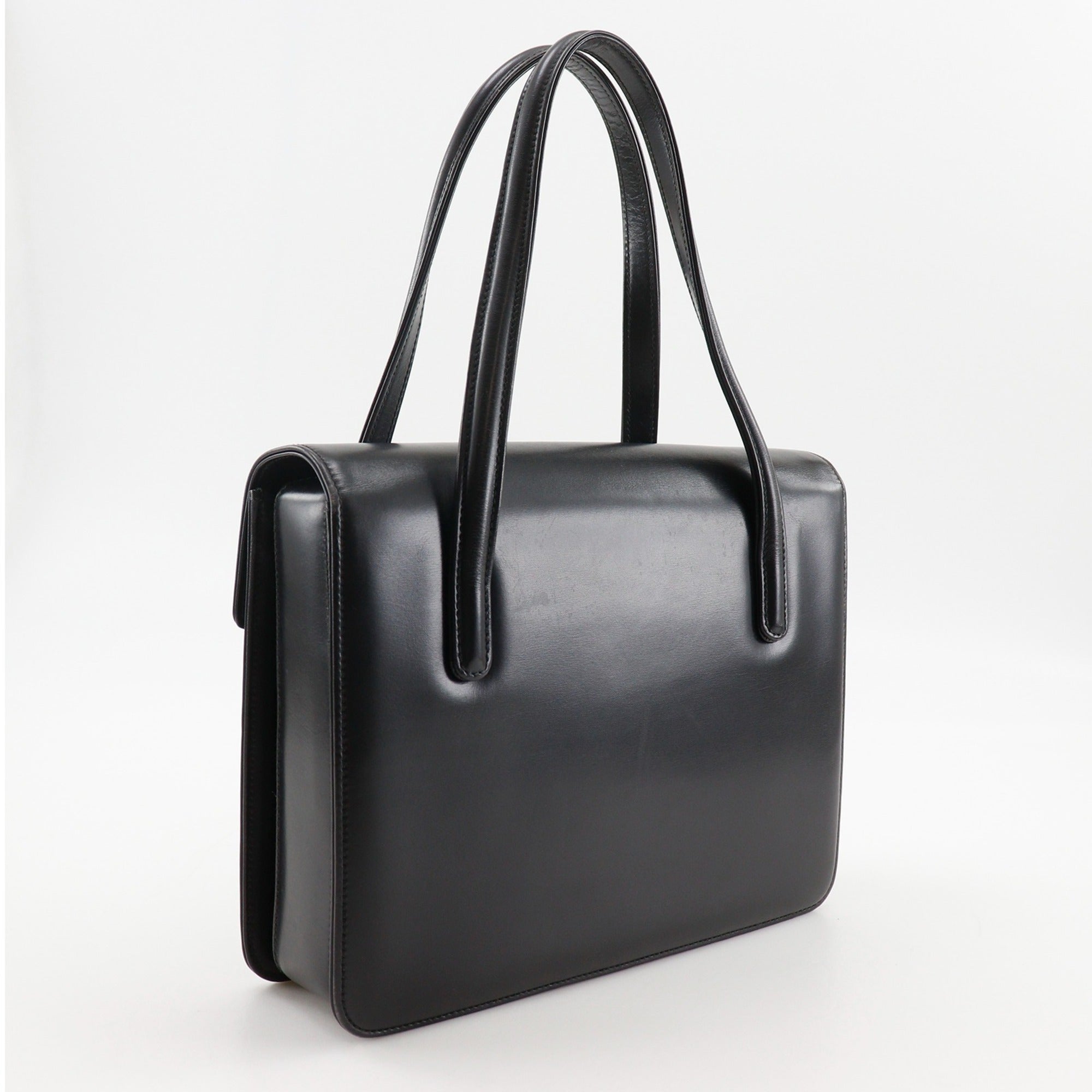 Gucci Black Leather Handbag (Pre-Owned)