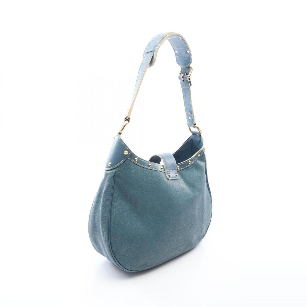 Louis Vuitton Blue Suhali Leather Handbag Shoulder Bag (Pre-Owned)