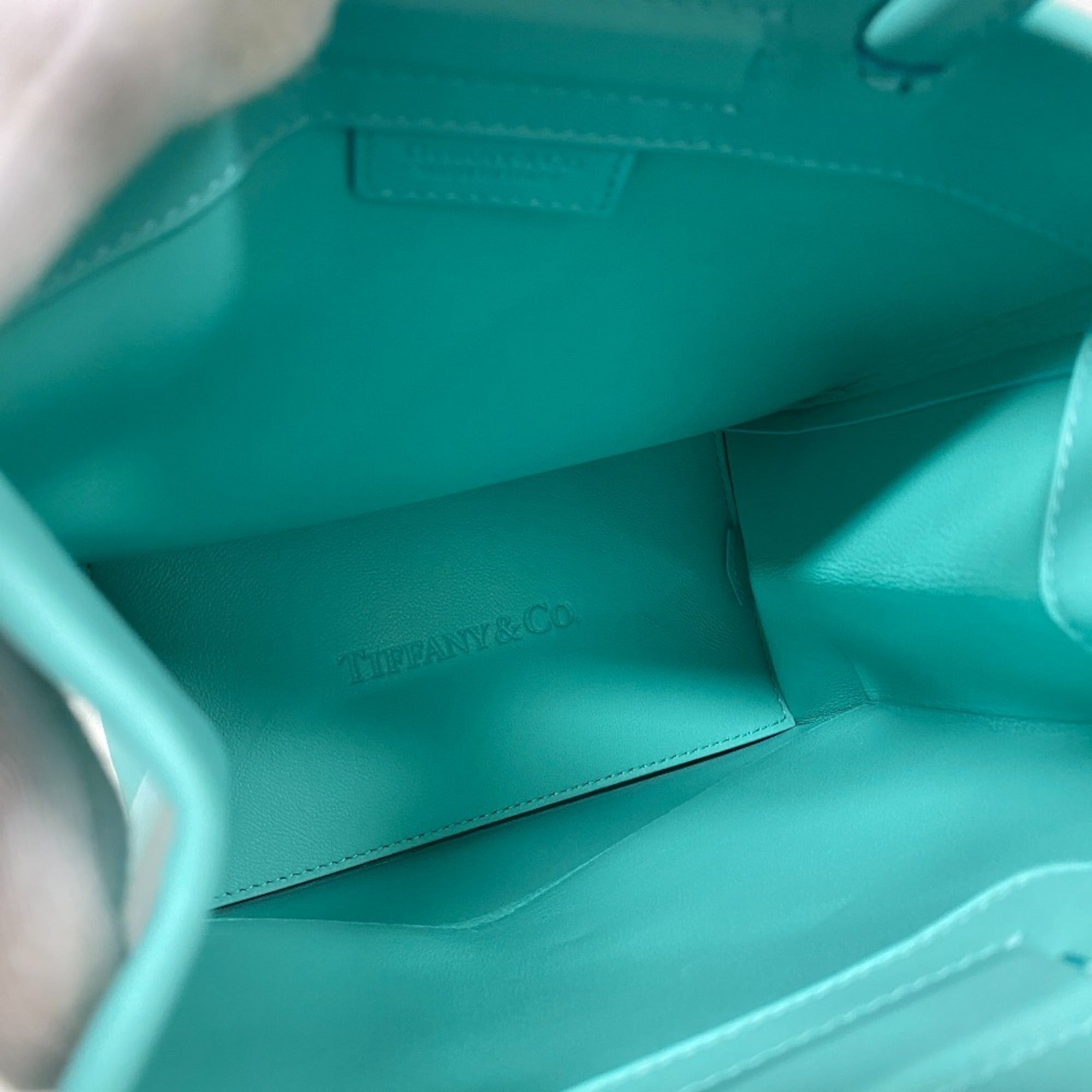 Tiffany Tiffany Blue Leather Tote Bag (Pre-Owned)