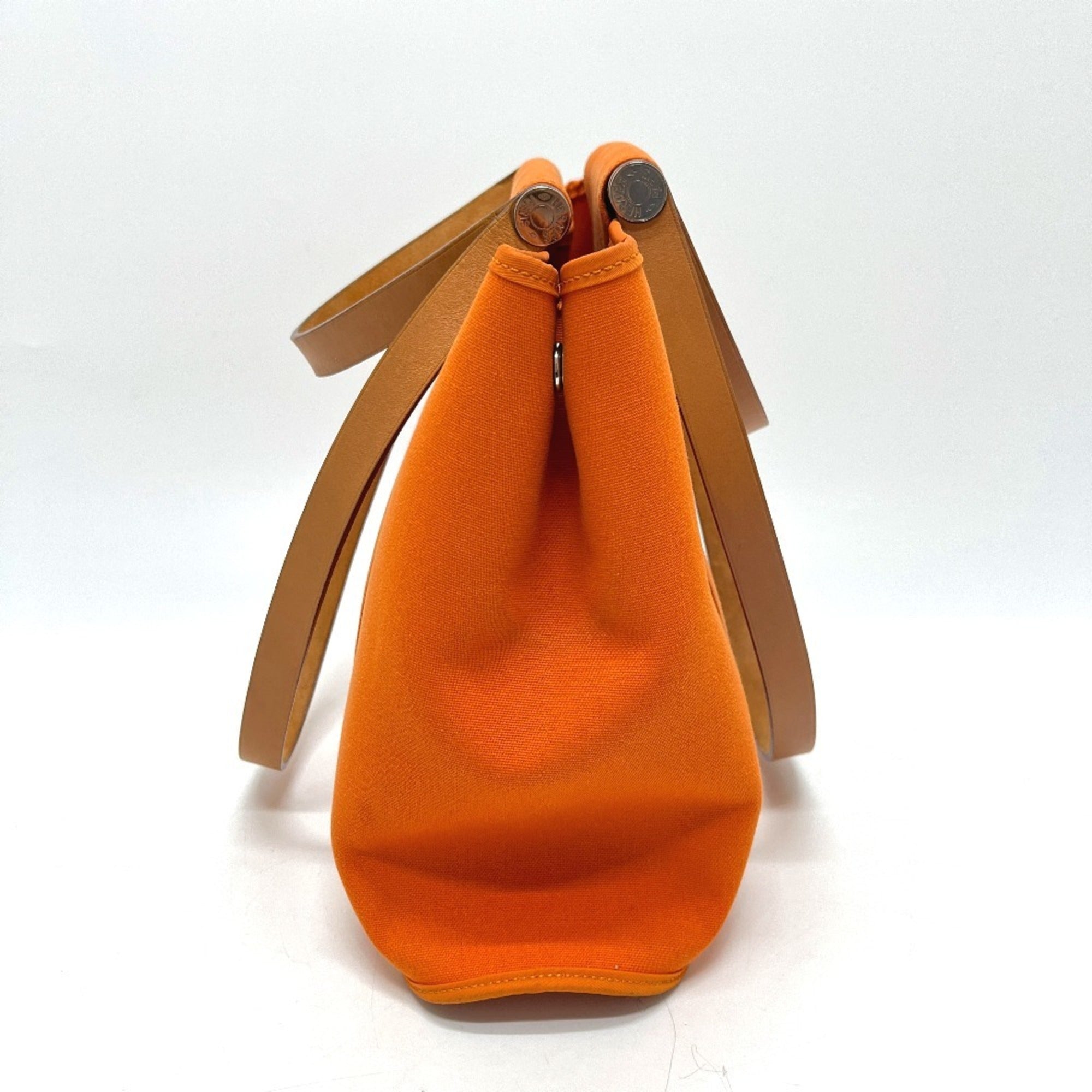 Hermes Orange Toile H Handbag Tote Bag (Pre-Owned)