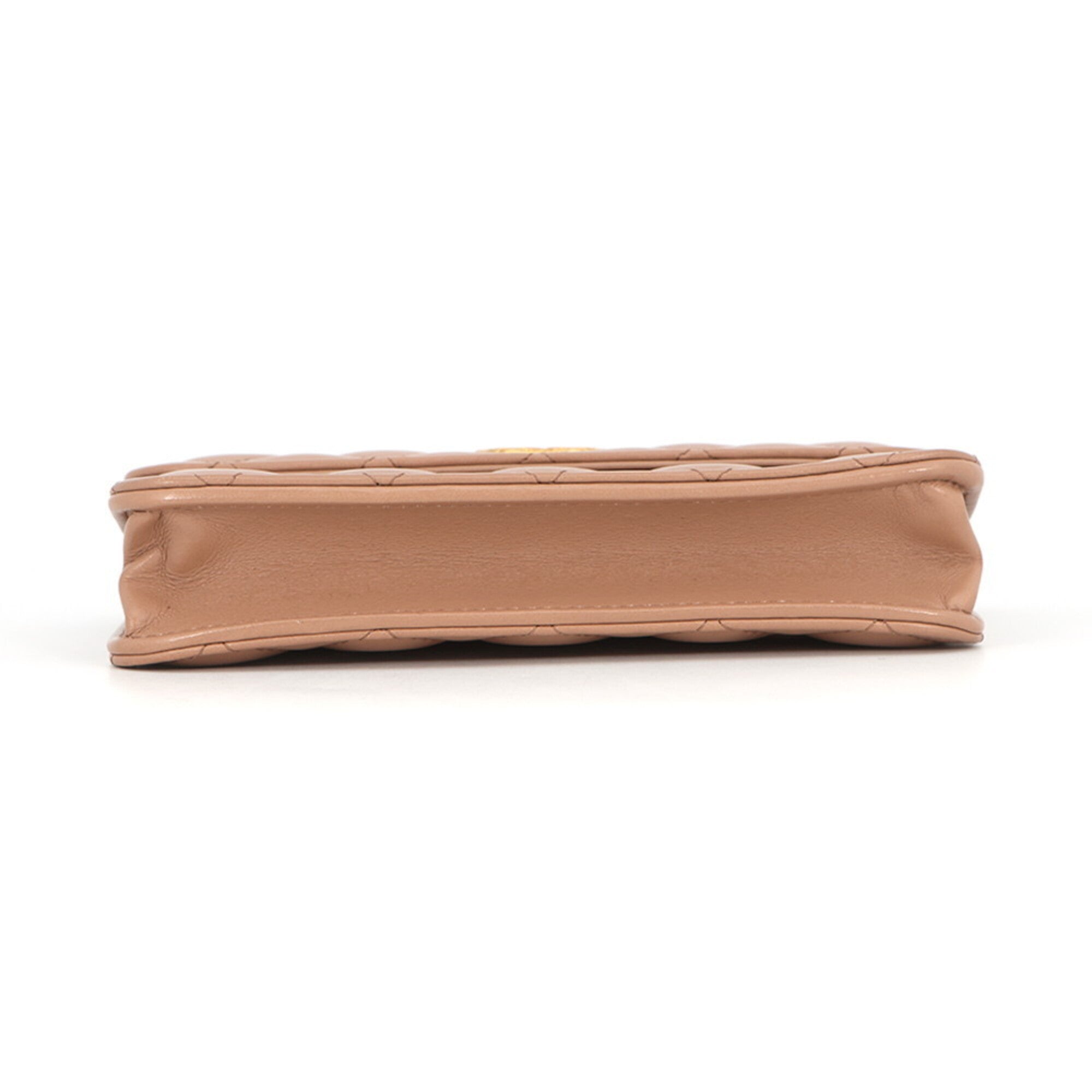 Chanel Beige Leather Pouch Shoulder Bag (Pre-Owned)