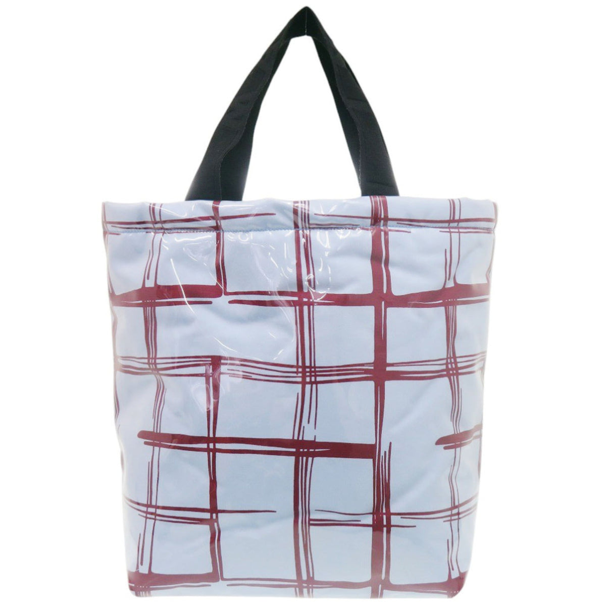 Marni Light Blue Red Color Polyester Cotton Tote Bag (Pre-Owned)