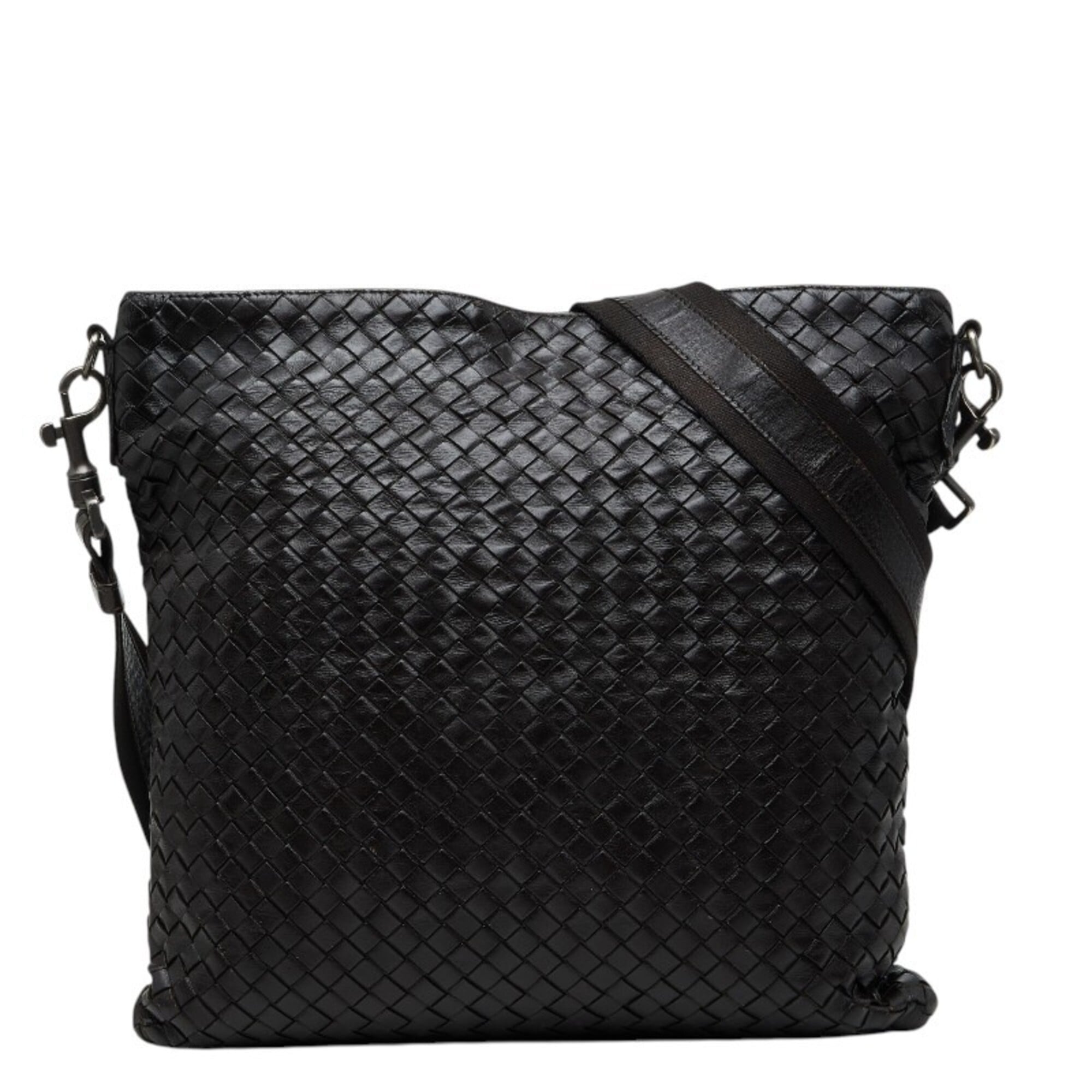 Bottega Veneta Dark Brown Leather Shoulder Bag (Pre-Owned)