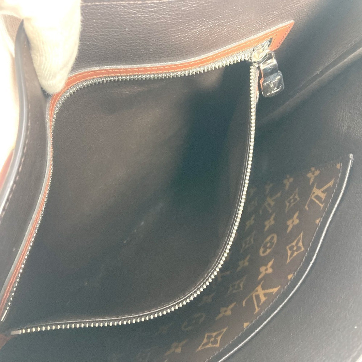 Louis Vuitton Brown Nomade Leather Briefcase Handbag Tote Bag (Pre-Owned)