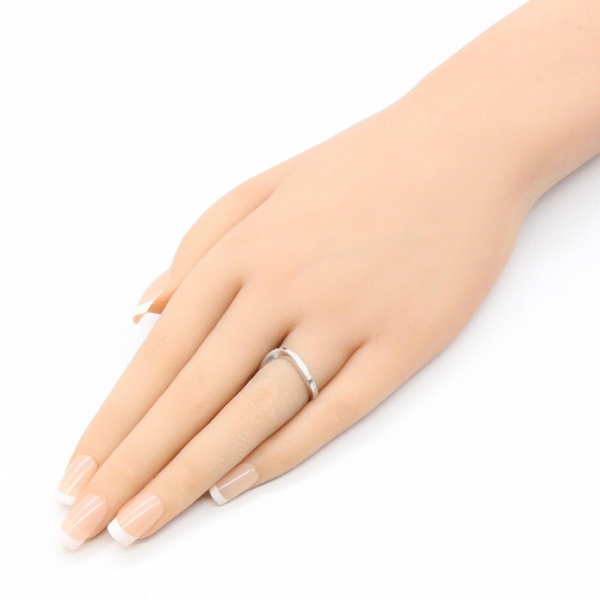 Cartier Silver Clear White Gold (18K) Band Ring (Pre-Owned)