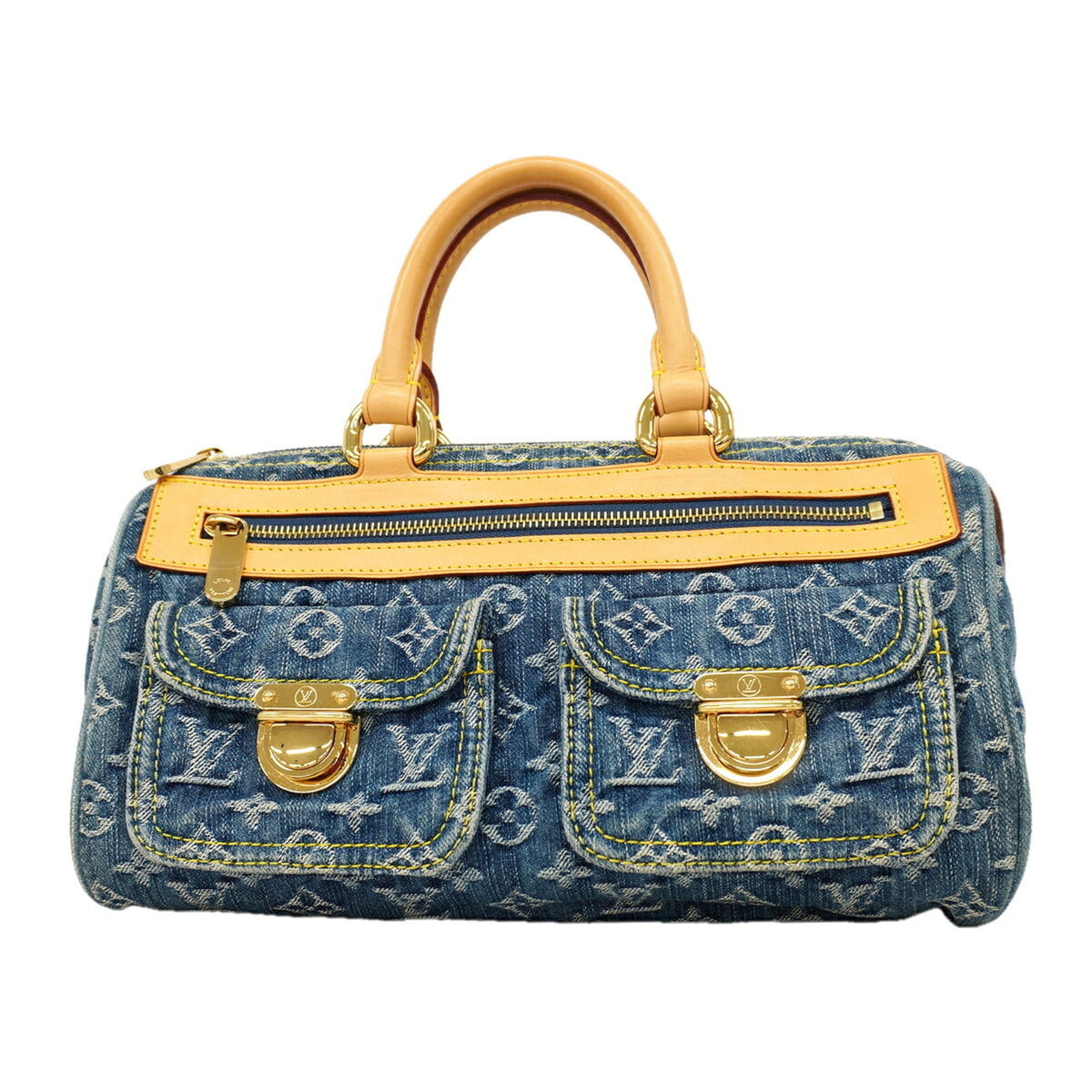 Louis Vuitton Blue Handbag (Pre-Owned)