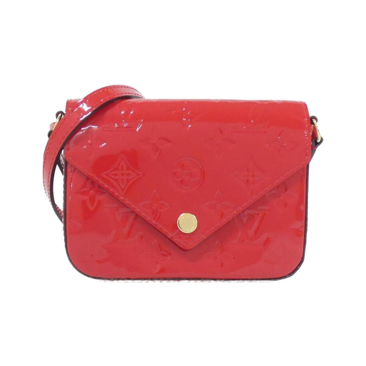 Louis Vuitton Cerise Red Color Leather Shoulder Bag (Pre-Owned)