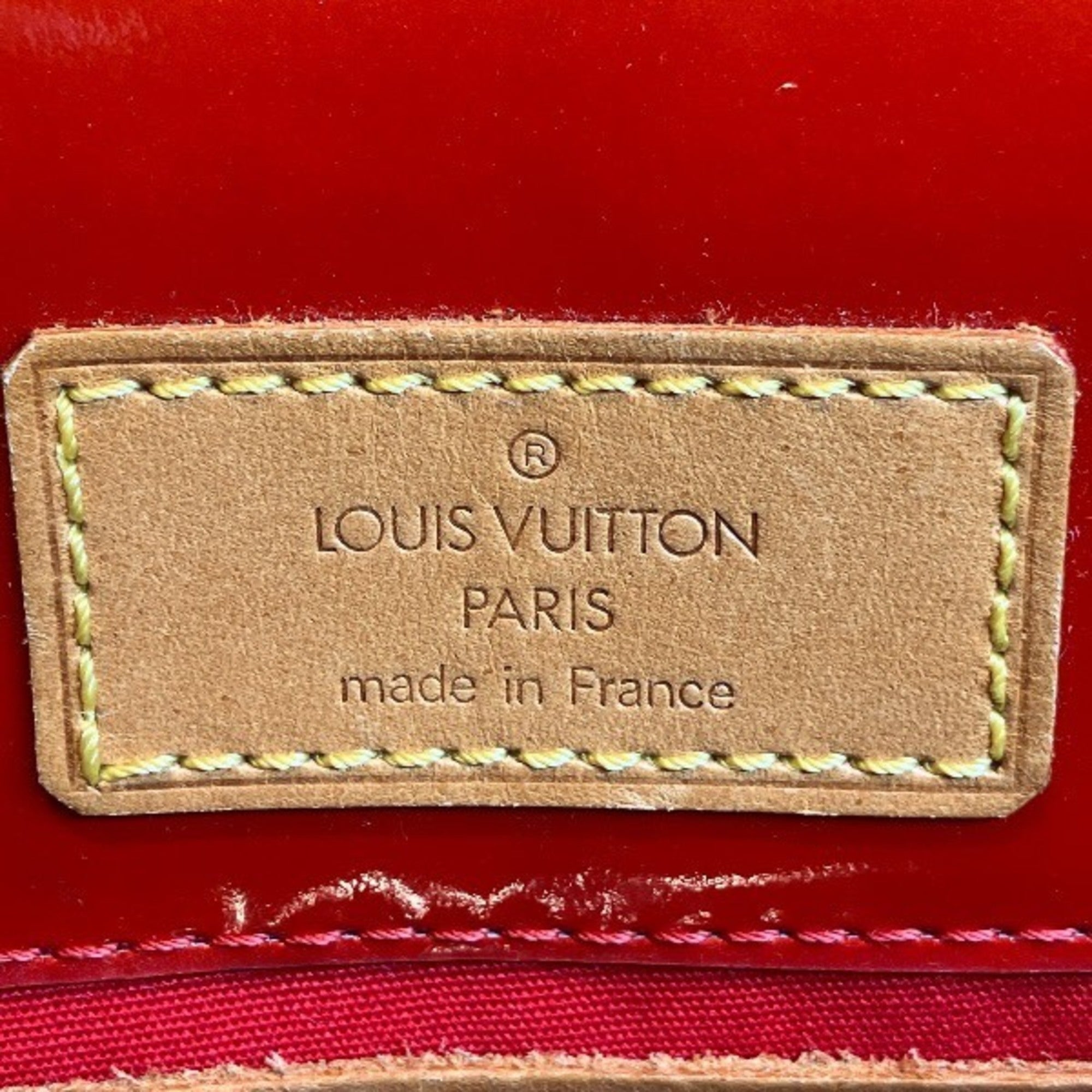 Louis Vuitton Red Color Rouge Leather Handbag (Pre-Owned)