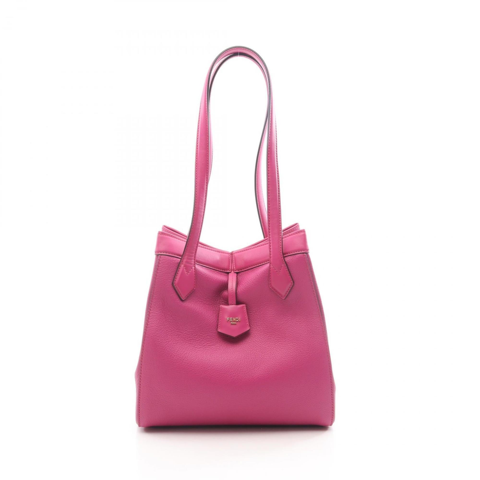 Fendi Pink Leather Tote Bag (Pre-Owned)