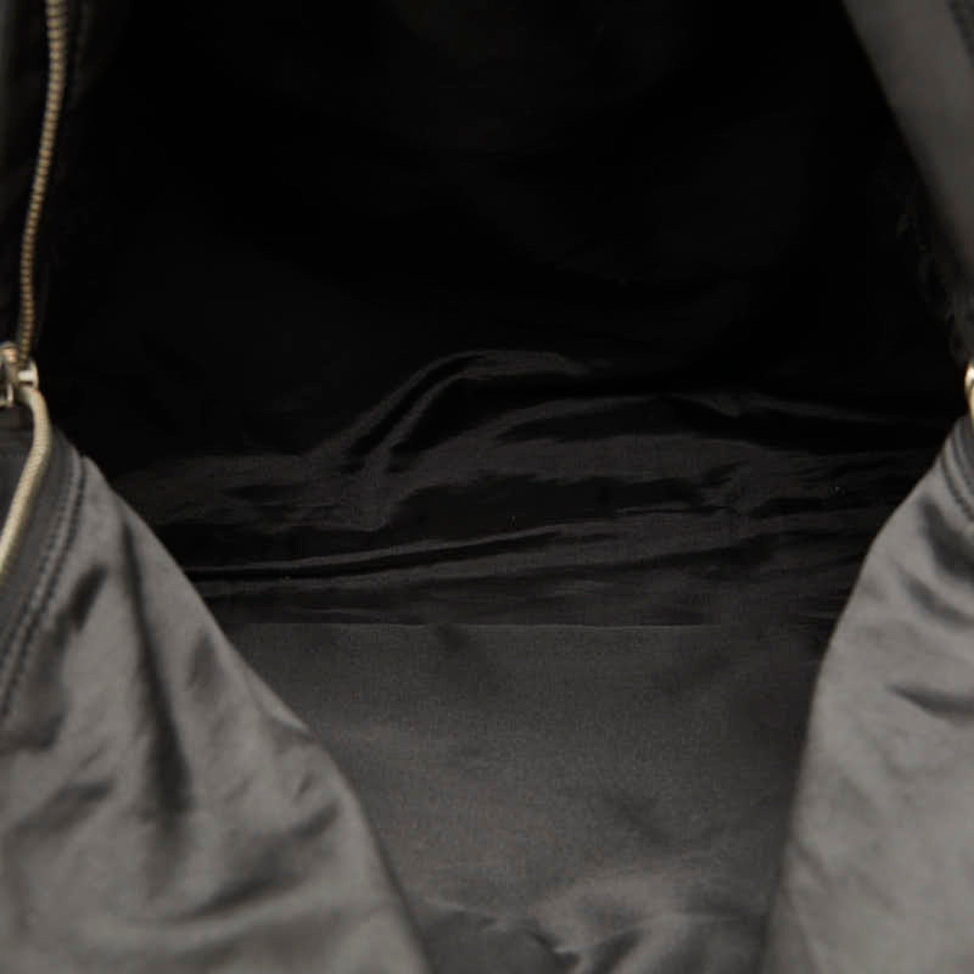 Givenchy Black Nylon Leather Clutch Bag (Pre-Owned)