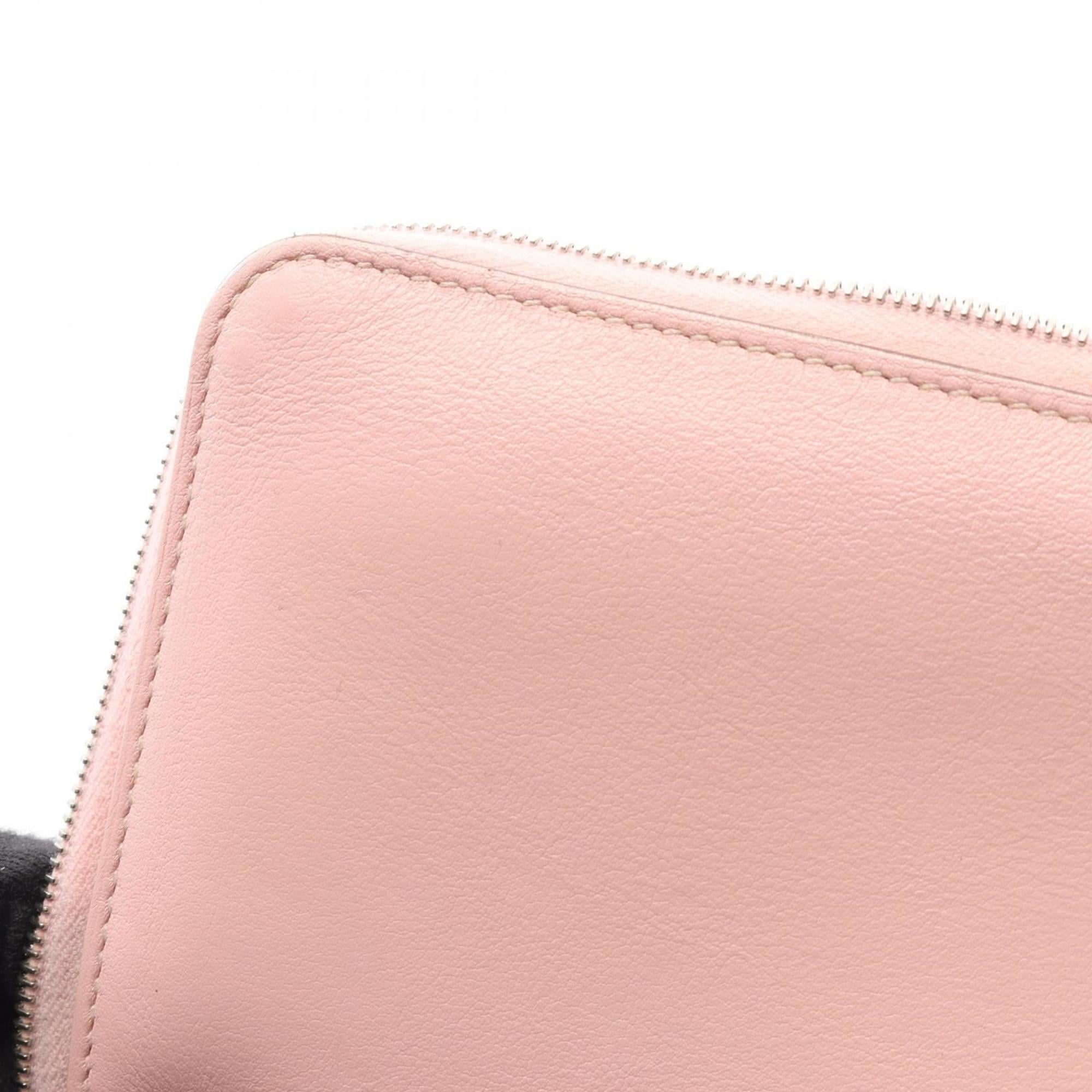 Hermes Pink Rose Sakura Leather Long Wallet (Bi-Fold) (Pre-Owned)