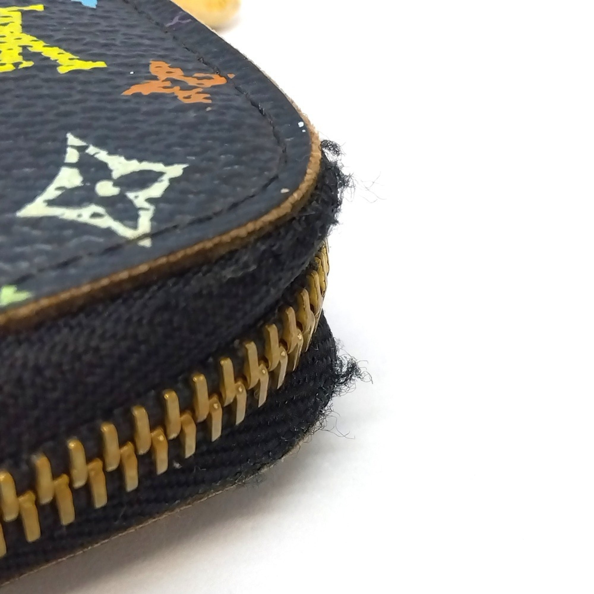 Louis Vuitton Black Multi-Color Noir Monogram Multicolore Long Wallet (Bi-Fold) (Pre-Owned)