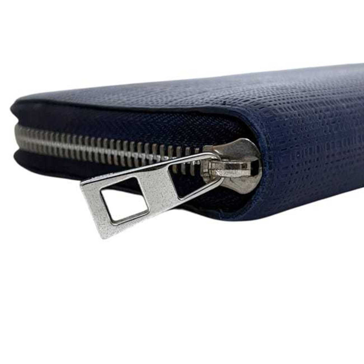 Loewe Navy Leather Long Wallet (Bi-Fold) (Pre-Owned)