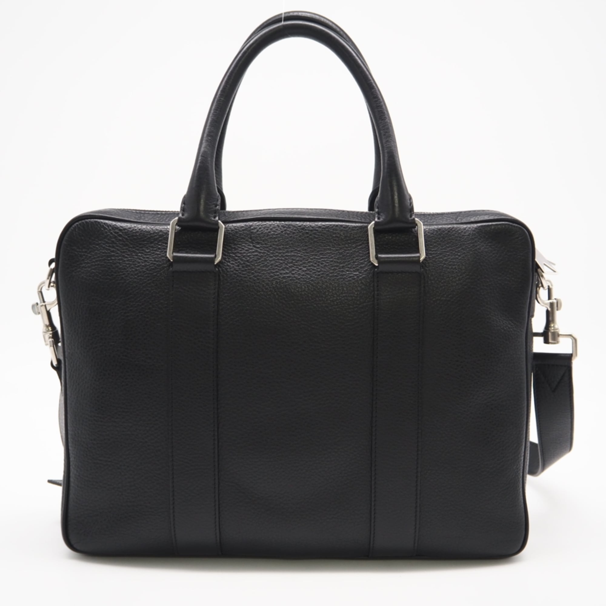 Bottega Veneta Black Leather Briefcase (Pre-Owned)