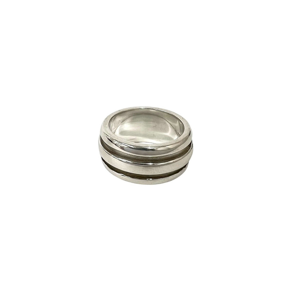 Tiffany Silver Silver 925 Band Ring (Pre-Owned)